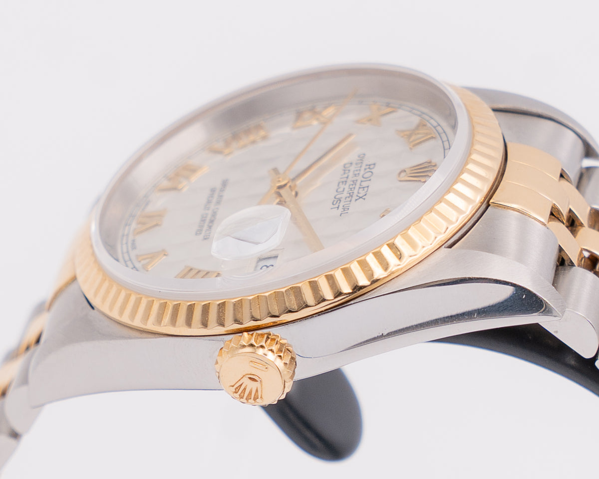 Rolex DateJust 36mm 16233 Pattern Dial Two Tone On Jubilee