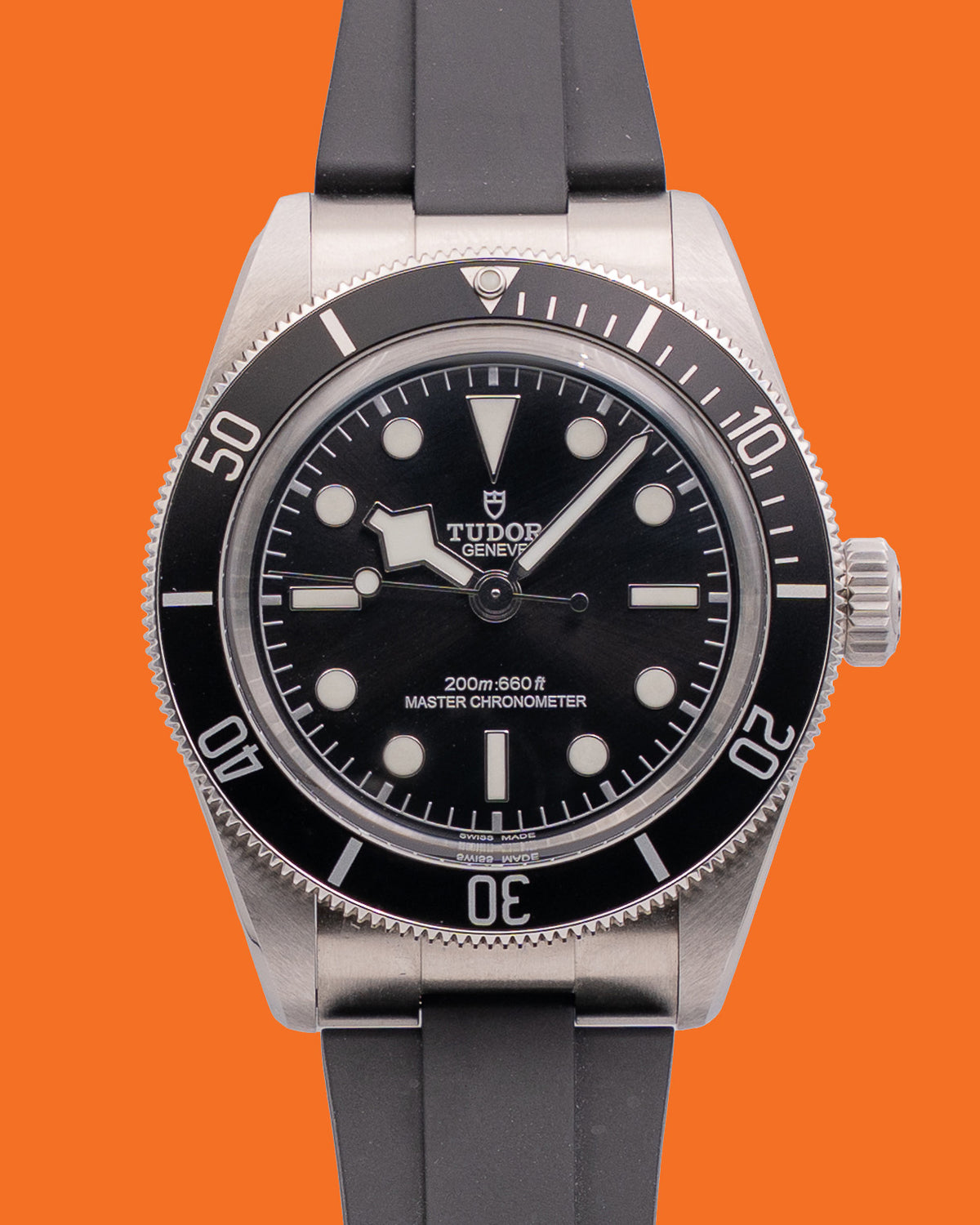 Tudor Black Bay Chronometer 41mm 7941A1A0NU Black Dial Rubber Strap 2026
