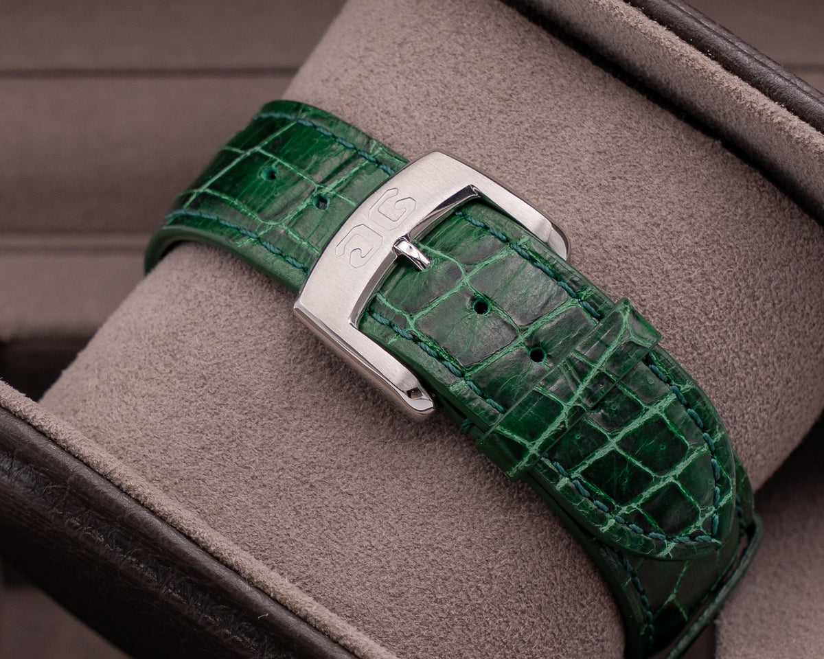 Glashütte Sixties Chronograph Annual Edition 42mm  1-39-34-05-22-04 Green Dial Green Strap Chronograph 2022
