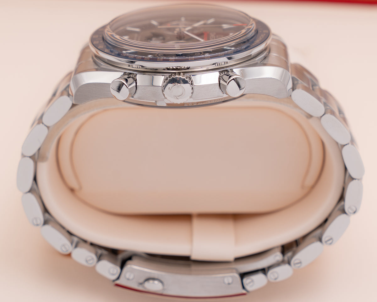 Omega Speedmaster Moonphase Chronograph Master Chronometer 44.25mm 304.33.44.52.03.001 Blue Dial 2024