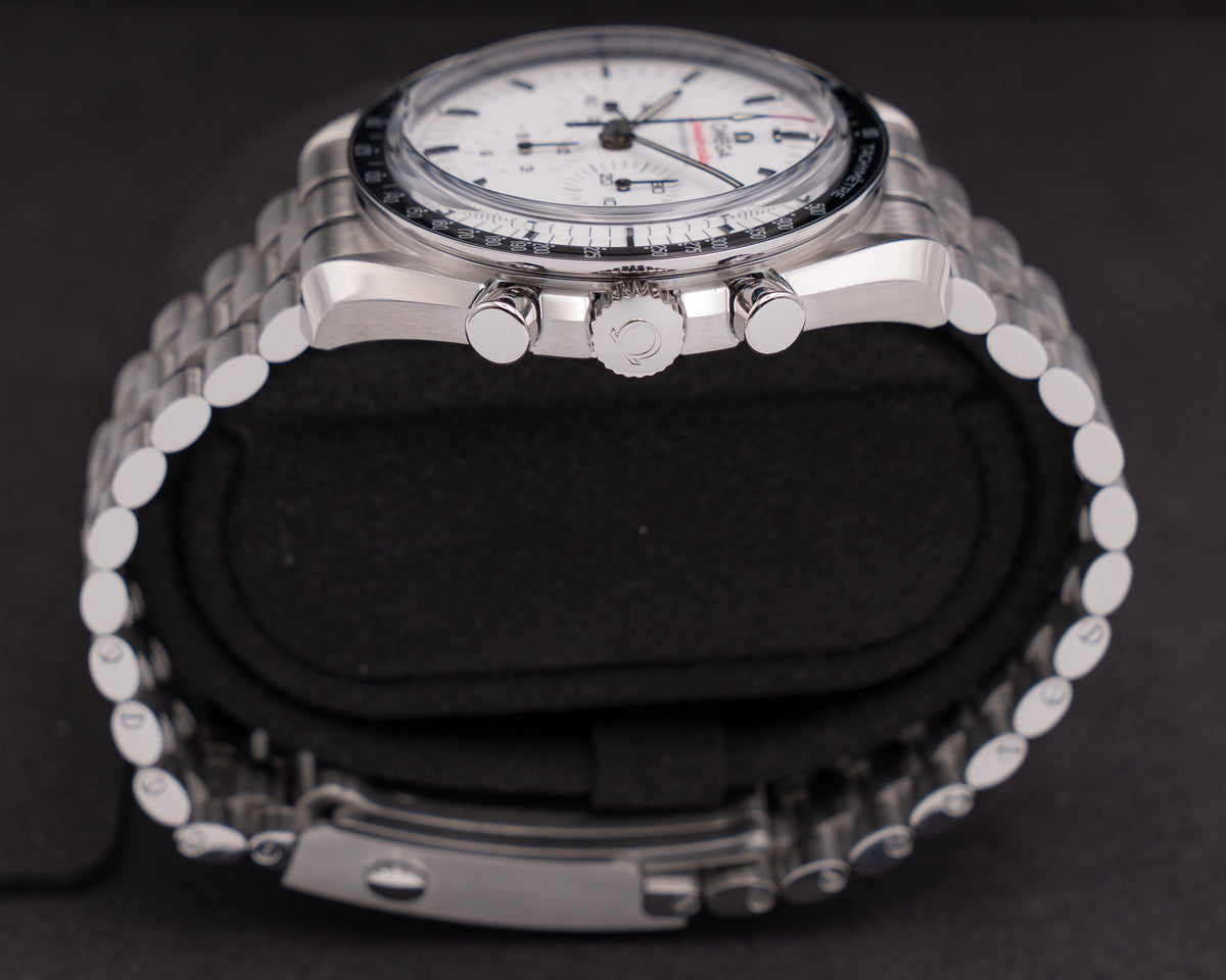 Omega Speedmaster 42mm 31030425004001 White Dial Chronograph