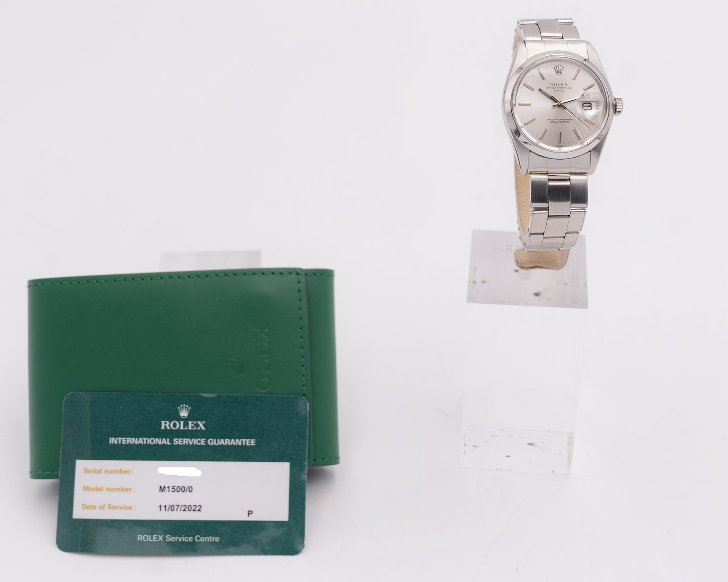 Rolex Oyster Perpetual Date 34mm 1500 Silver Dial