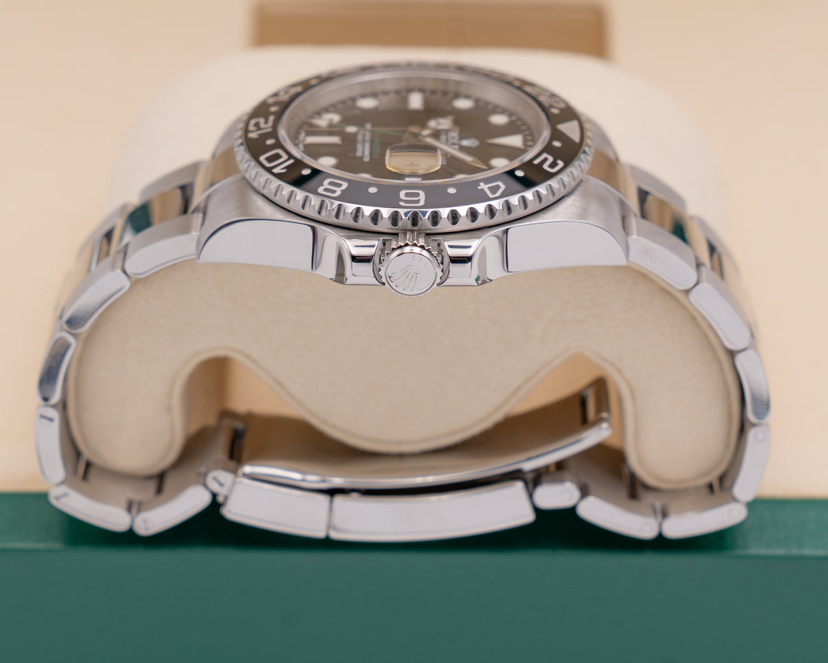 Rolex GMT Master II 40mm 116710 Black Dial Green Arrow 2015