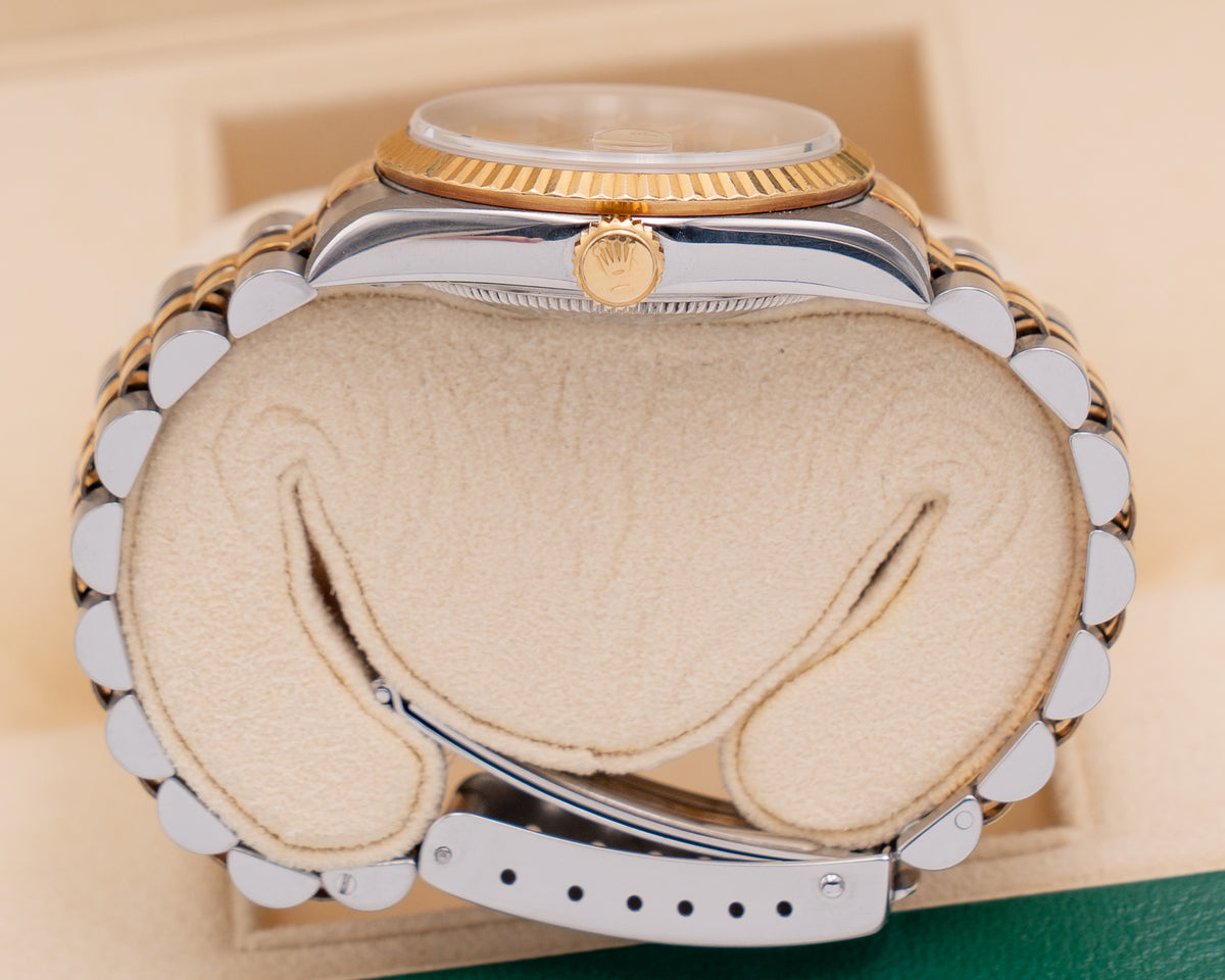 Rolex Datejust 31mm 68273 Fluted Bezel Two-Tone Jubilee Watch  Champagne Dial 2000