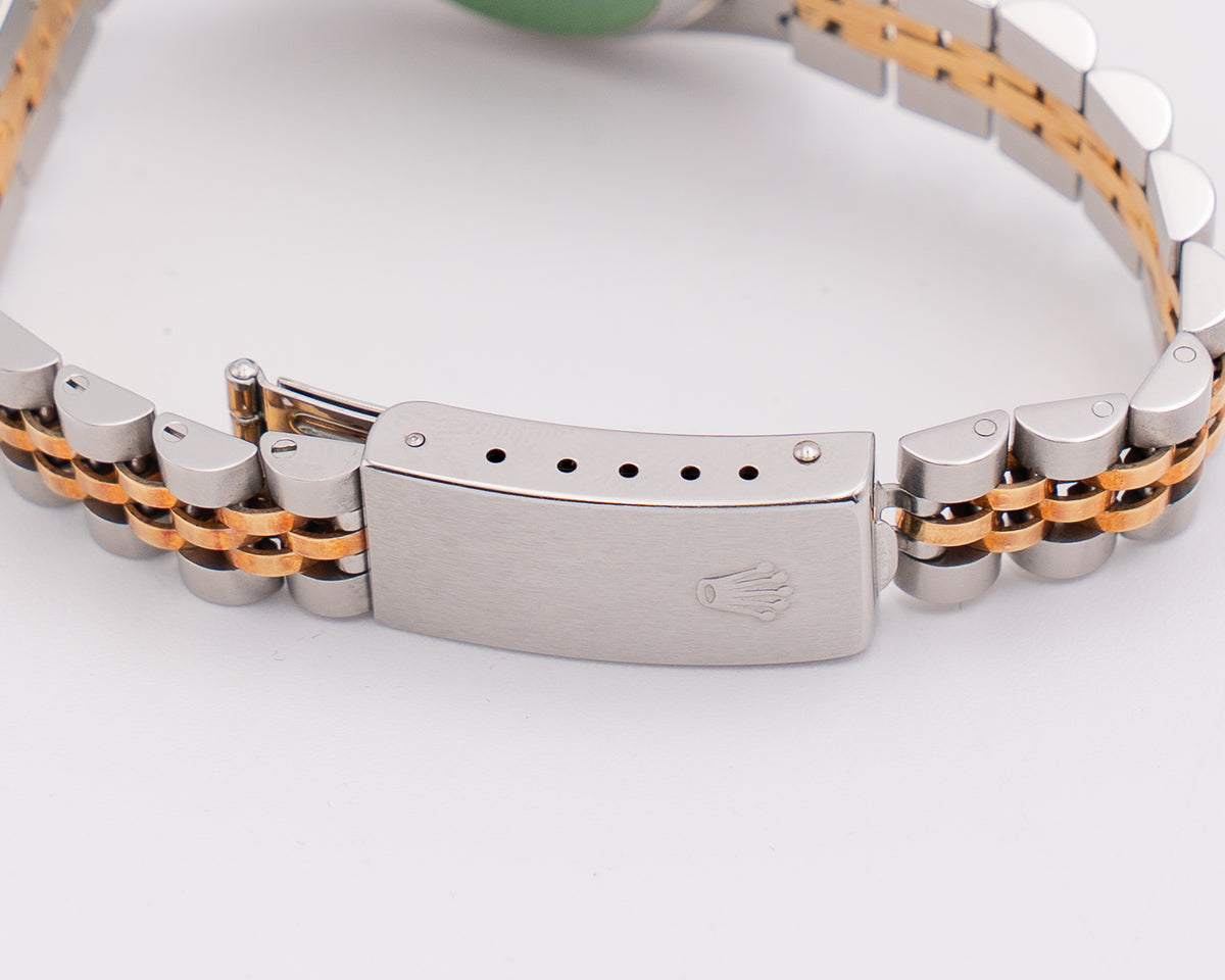 Rolex Datejust 26mm 69173 Two Tone Fluted Champagne Dial On   Jubilee 1998
