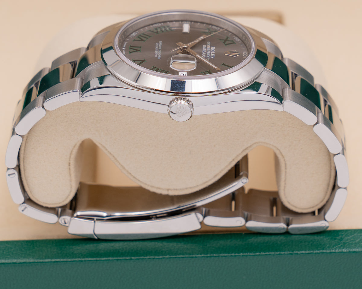 Rolex Datejust 41mm 126300 Wimbledon Dial Smooth Oyster 2026