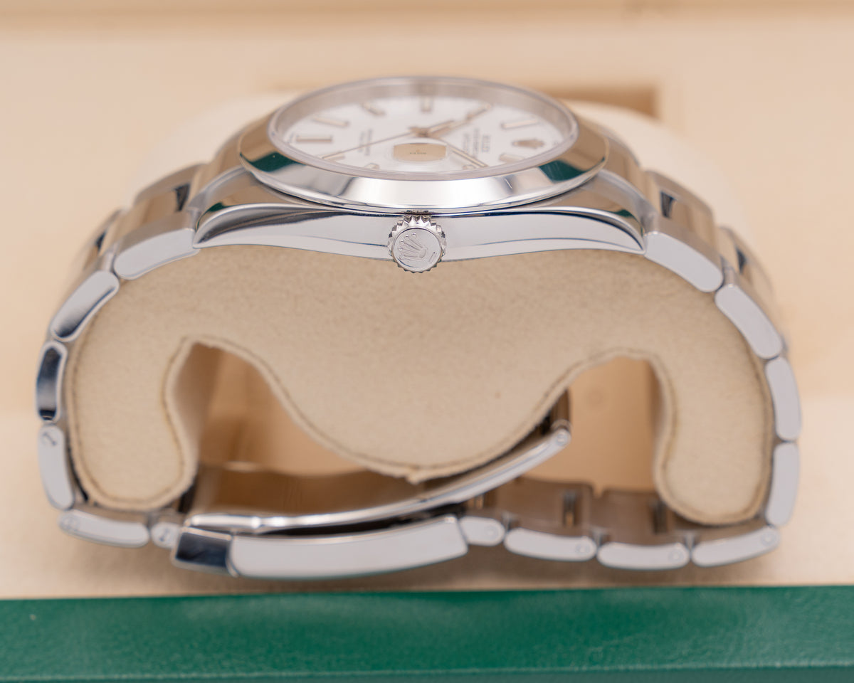 Rolex Datejust 41mm 126300 White Dial on Oyster 2023