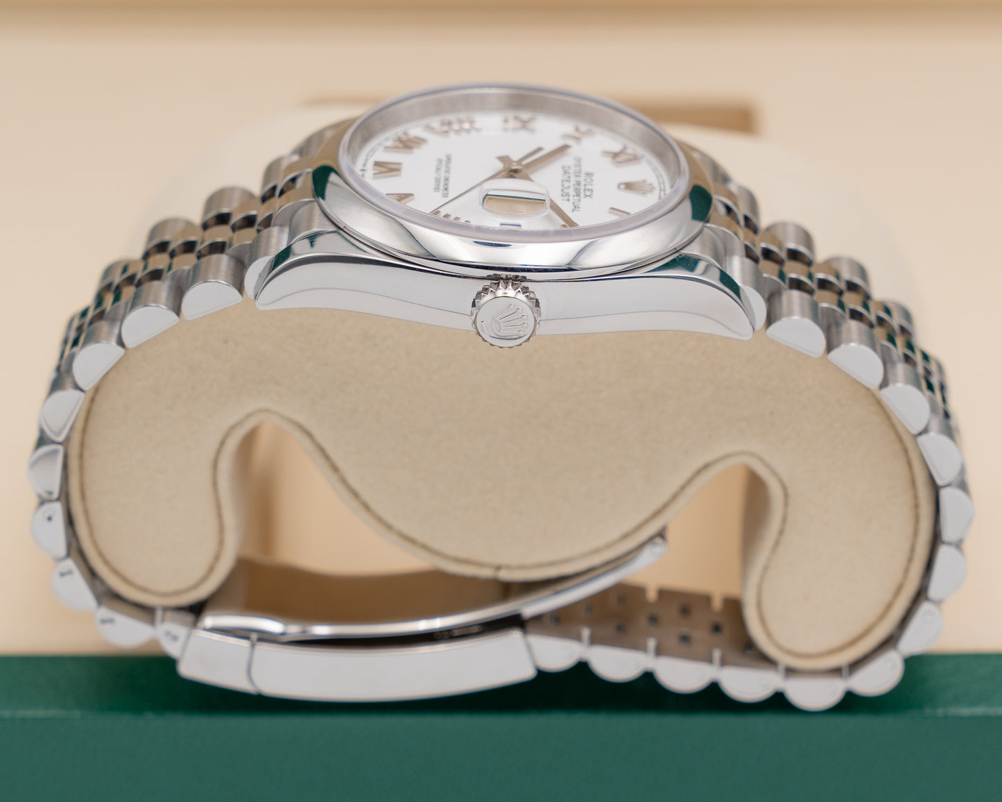 Rolex Datejust 36mm 126200 White Roman Dial Smooth Jubilee 2026