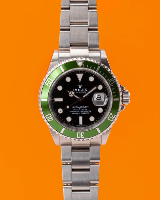 Rolex Submariner Date 40mm 16610LV Kermit 2007