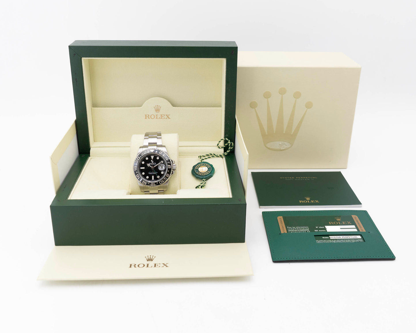 Rolex GMT Master II 40mm 116710LN Black Green Arrow 2011