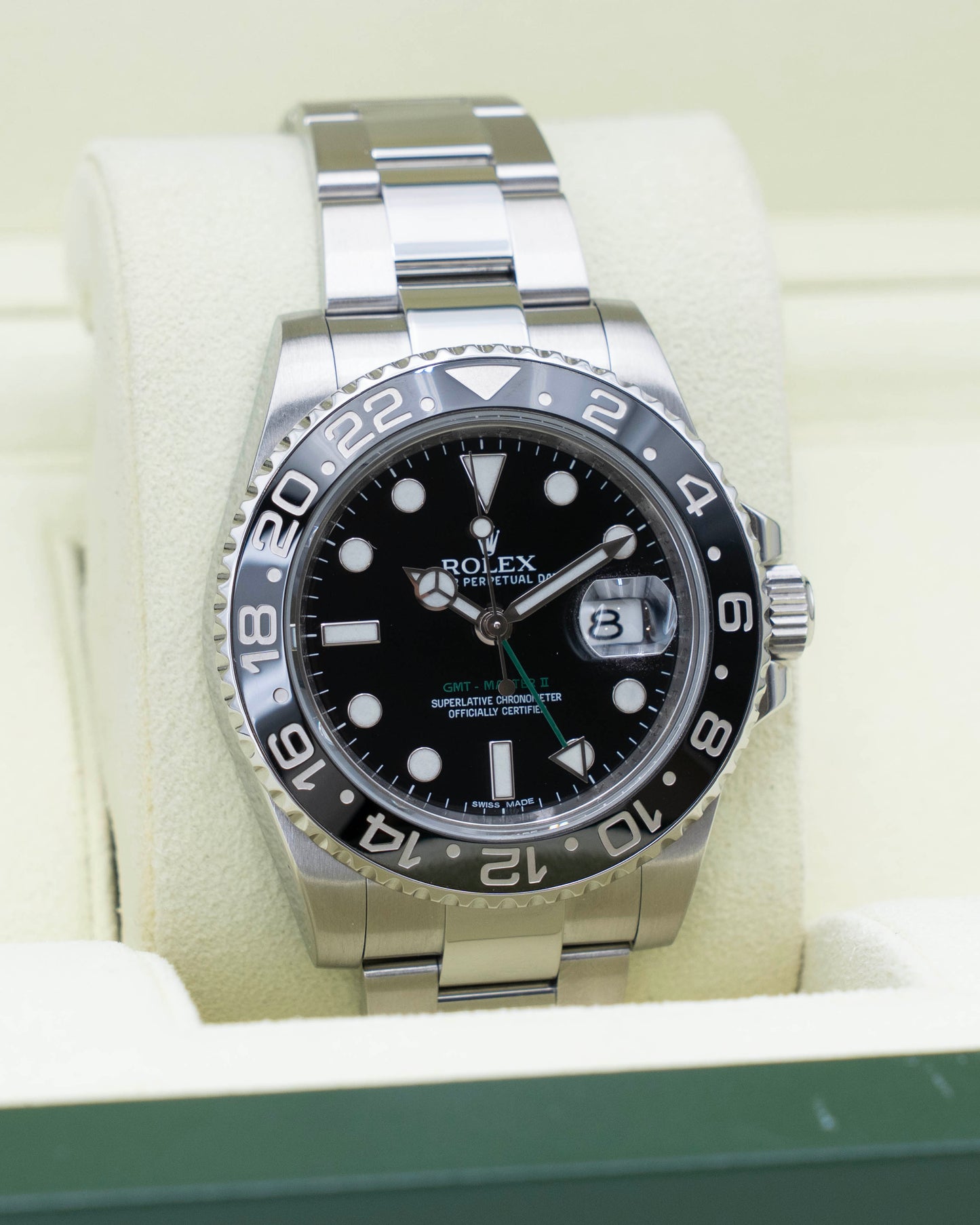 Rolex GMT Master II 40mm 116710LN Black Green Arrow 2011
