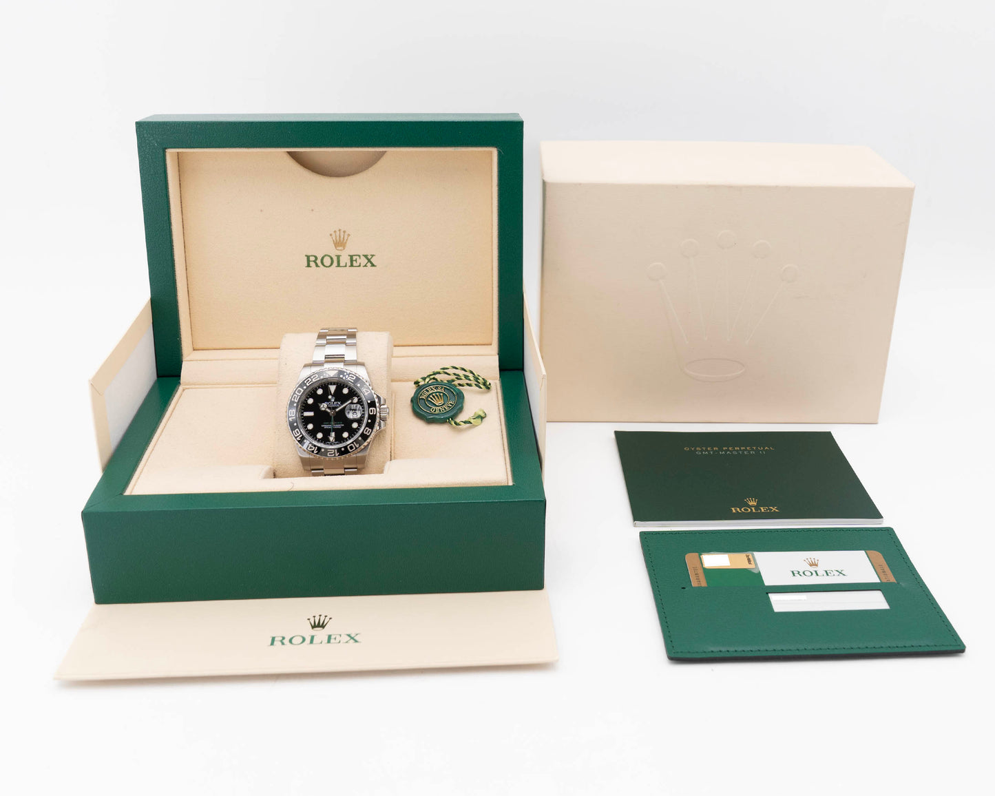 Rolex GMT Master II 40mm 116710LN Black Green Arrow 2017