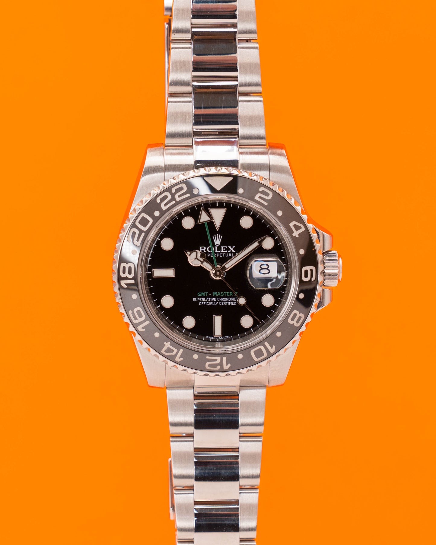 Rolex GMT Master II 40mm 116710LN Black Green Arrow 2011