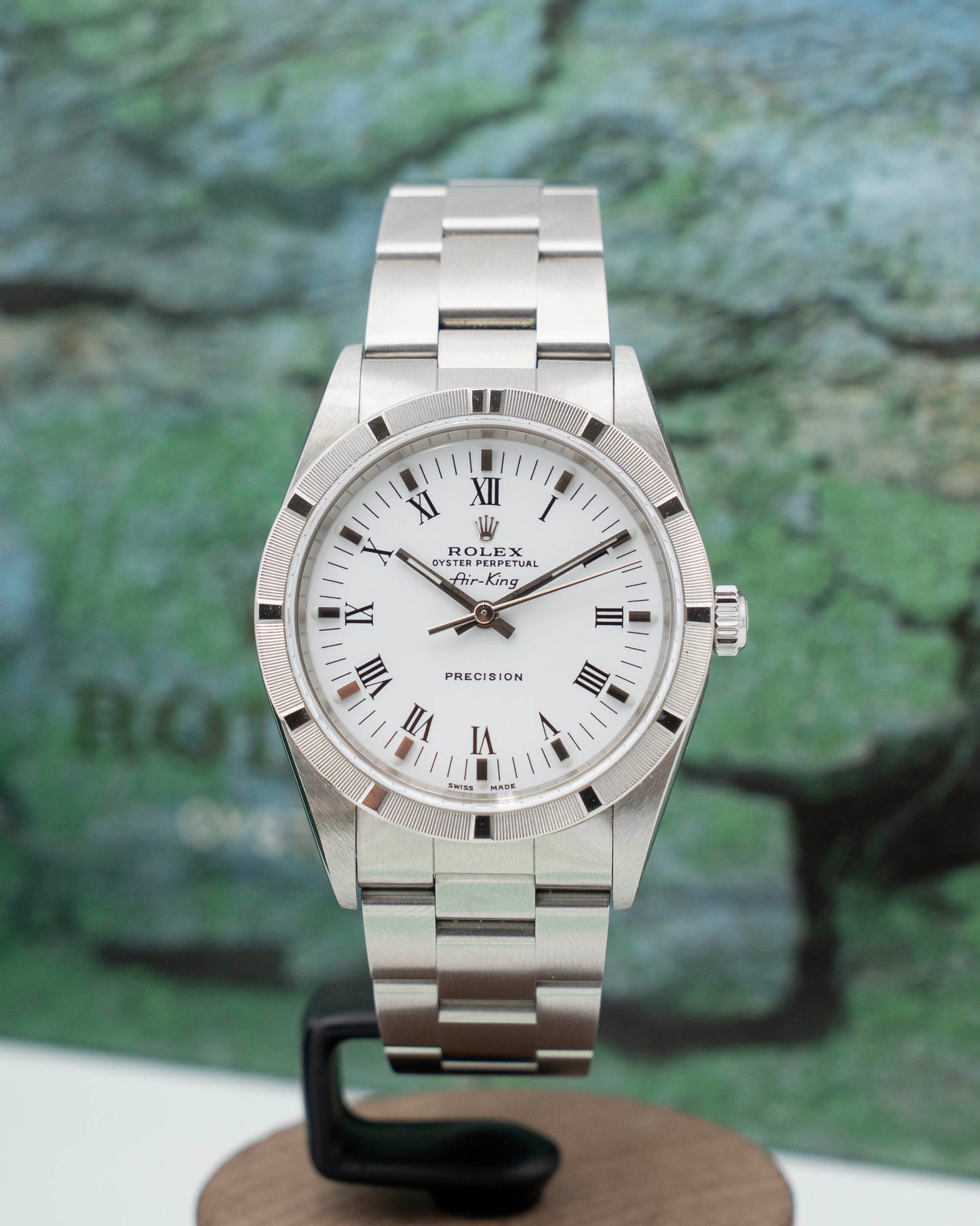 Rolex Airking 34mm 14010 White Roman Dial