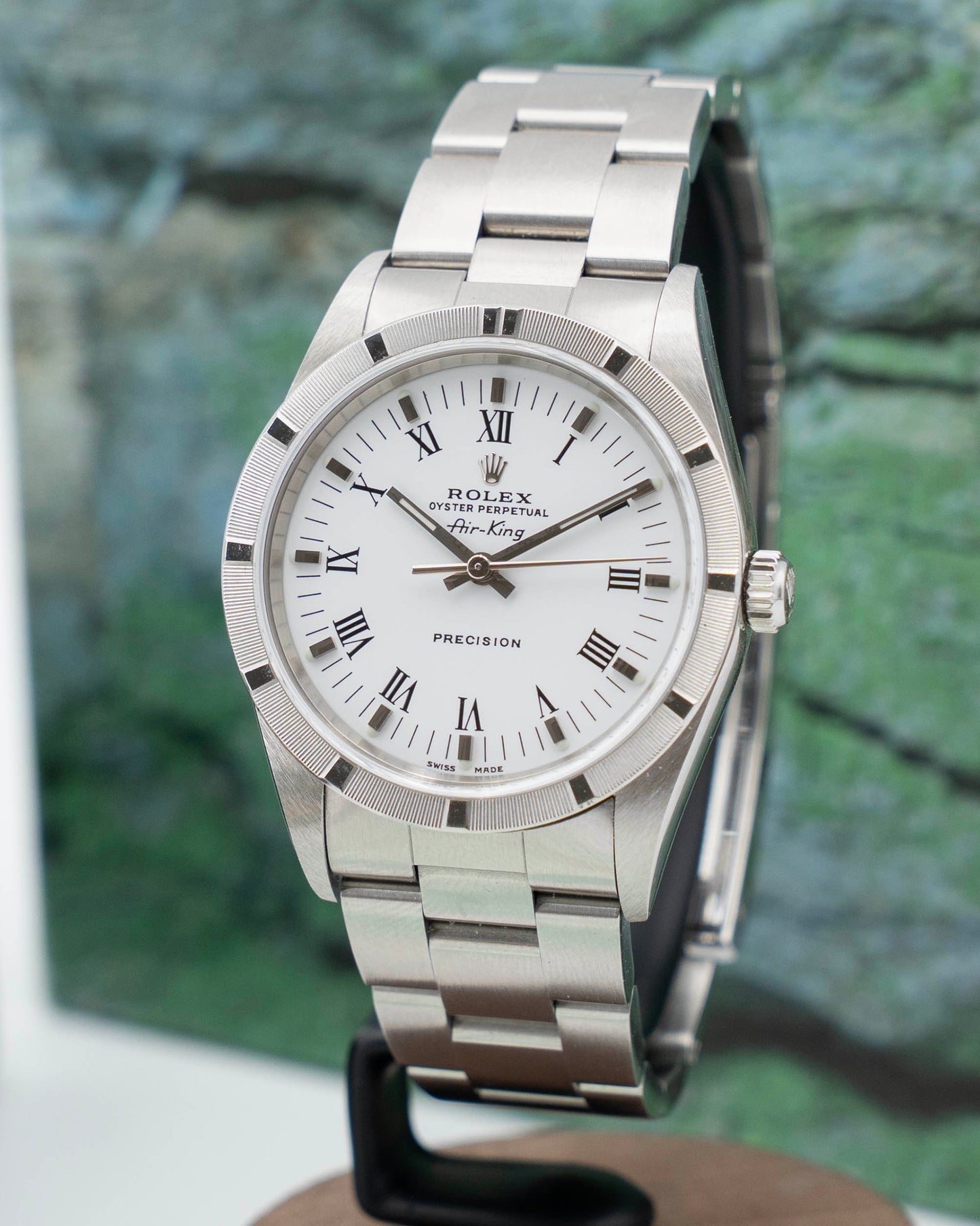 Rolex Airking 34mm 14010 White Roman Dial