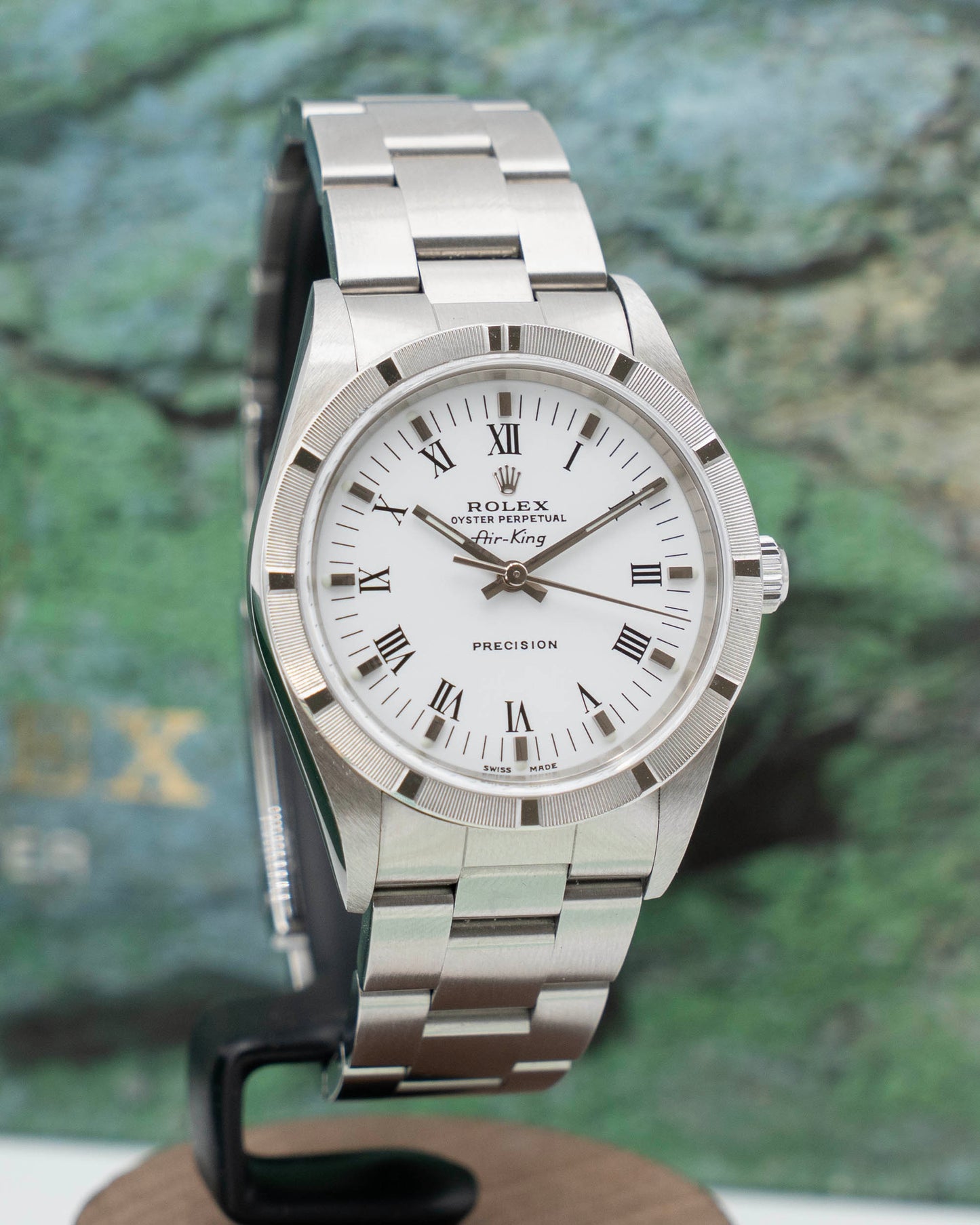 Rolex Airking 34mm 14010 White Roman Dial