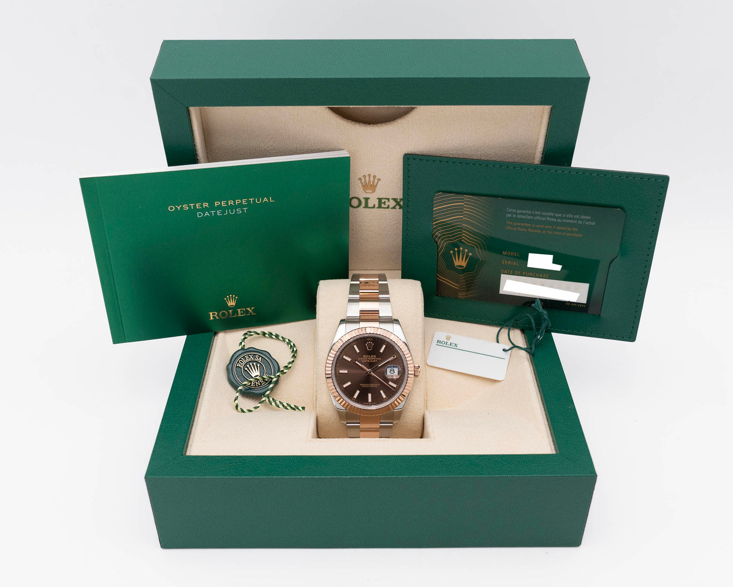 Rolex Datejust 41mm 126331 Rose Gold Chocolate Dial Fluted Oyster 2024