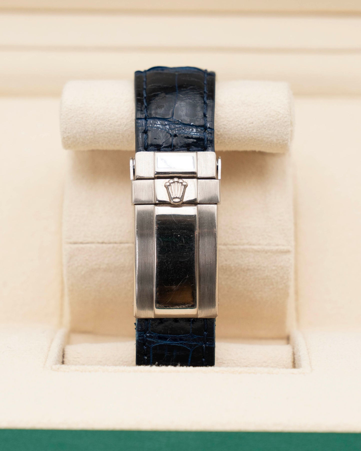 Rolex Cosmograph Daytona 40mm 16519 Factory Pave and Sapphire Dial White Gold 1999 papers