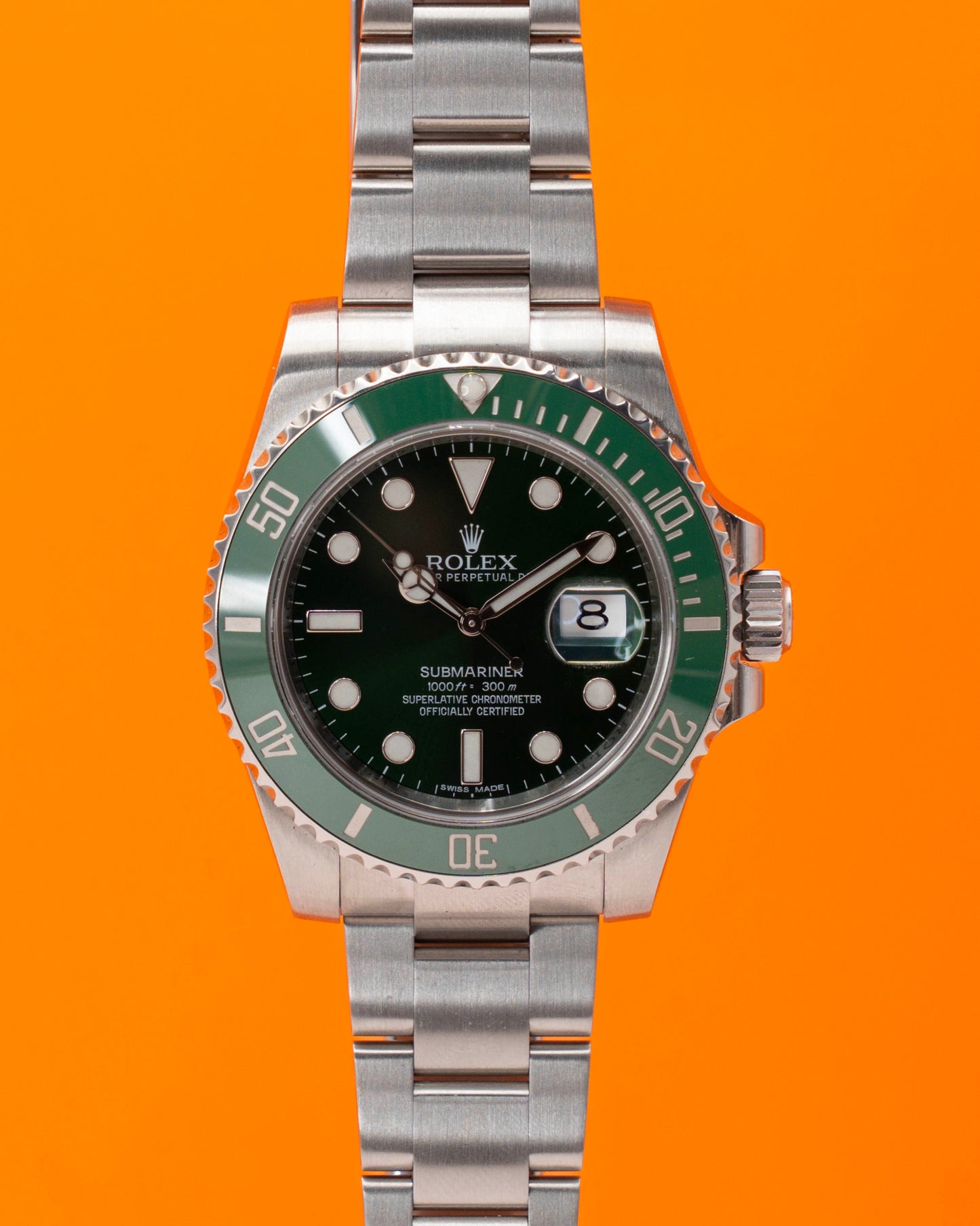 Rolex Submariner Date 40mm 116610LV Hulk 2015
