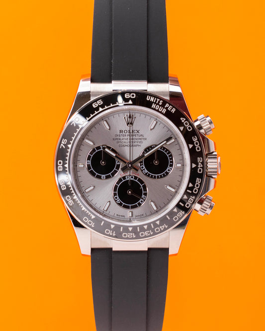 Rolex Daytona 40mm 126519LN Ghost White Gold OysterFlex 2024  (126519ln-0006)