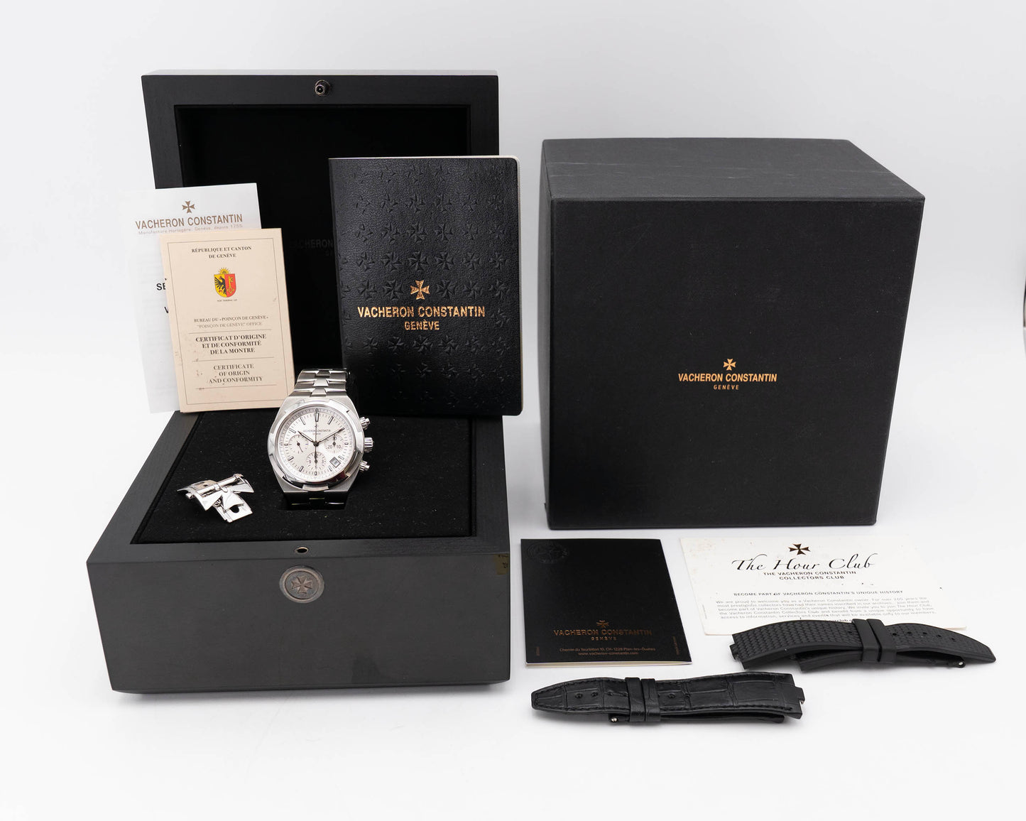 Vacheron Constantin Overseas Chronograph 42.5mm 5500V/110A-B075 Silver Dial 2017 [$32,400 RETAIL]