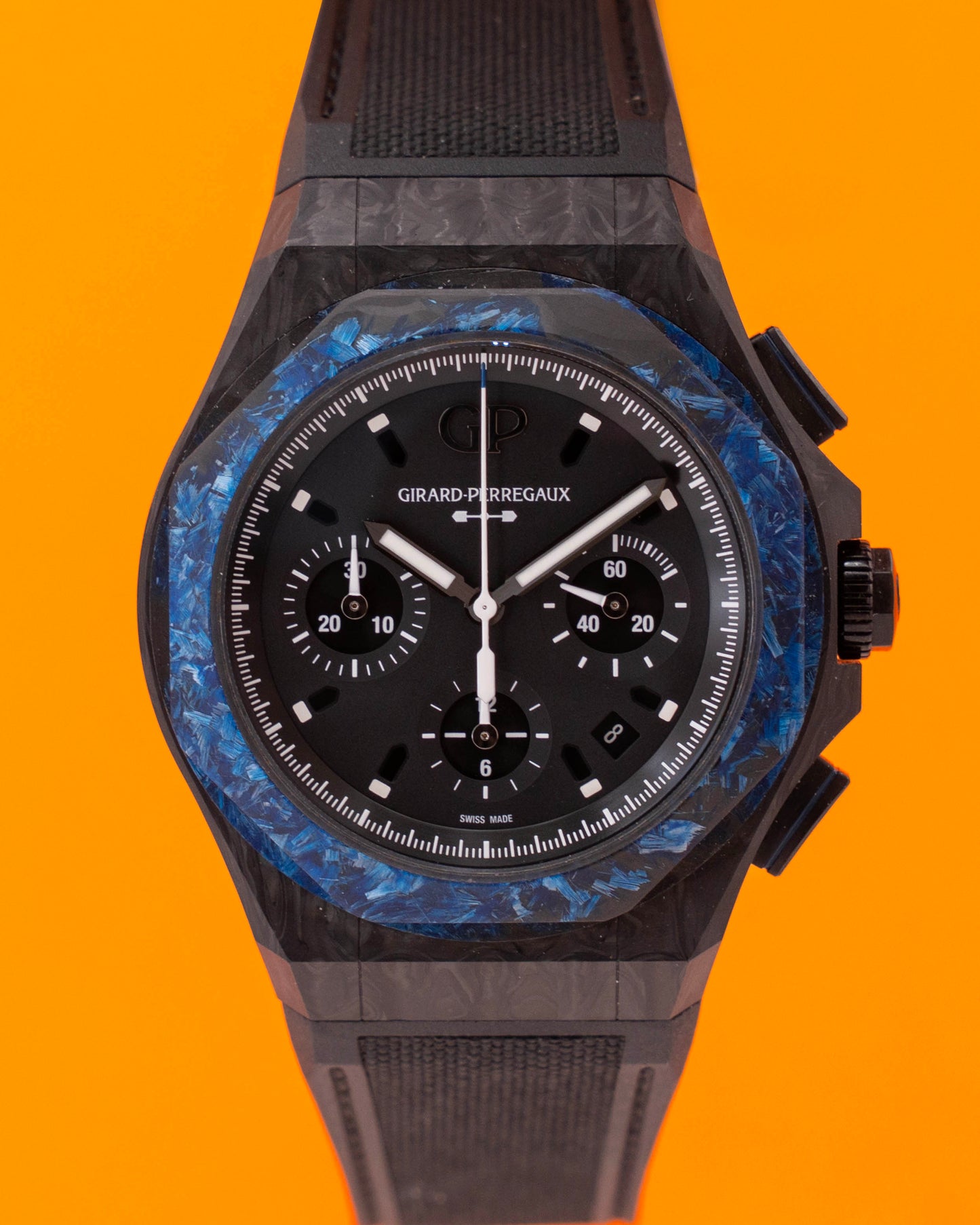Girard Perregaux Laureato Absolute Wired 44mm 81060-36-694-FH6A Black and Blue Carbon 2022