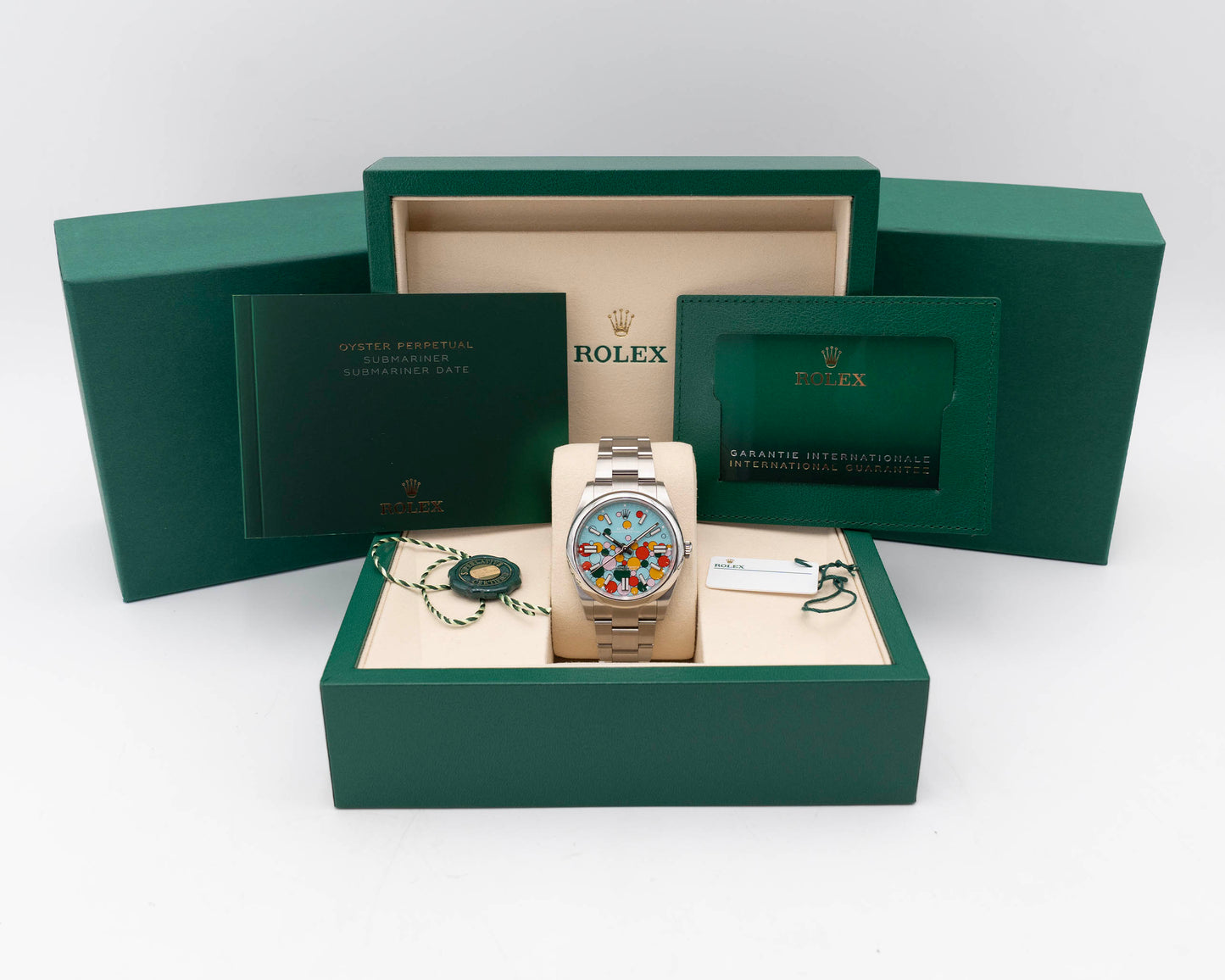 Rolex Oyster Perpetual OP41 41mm 124300 Turquoise Blue Celebration Dial 2025