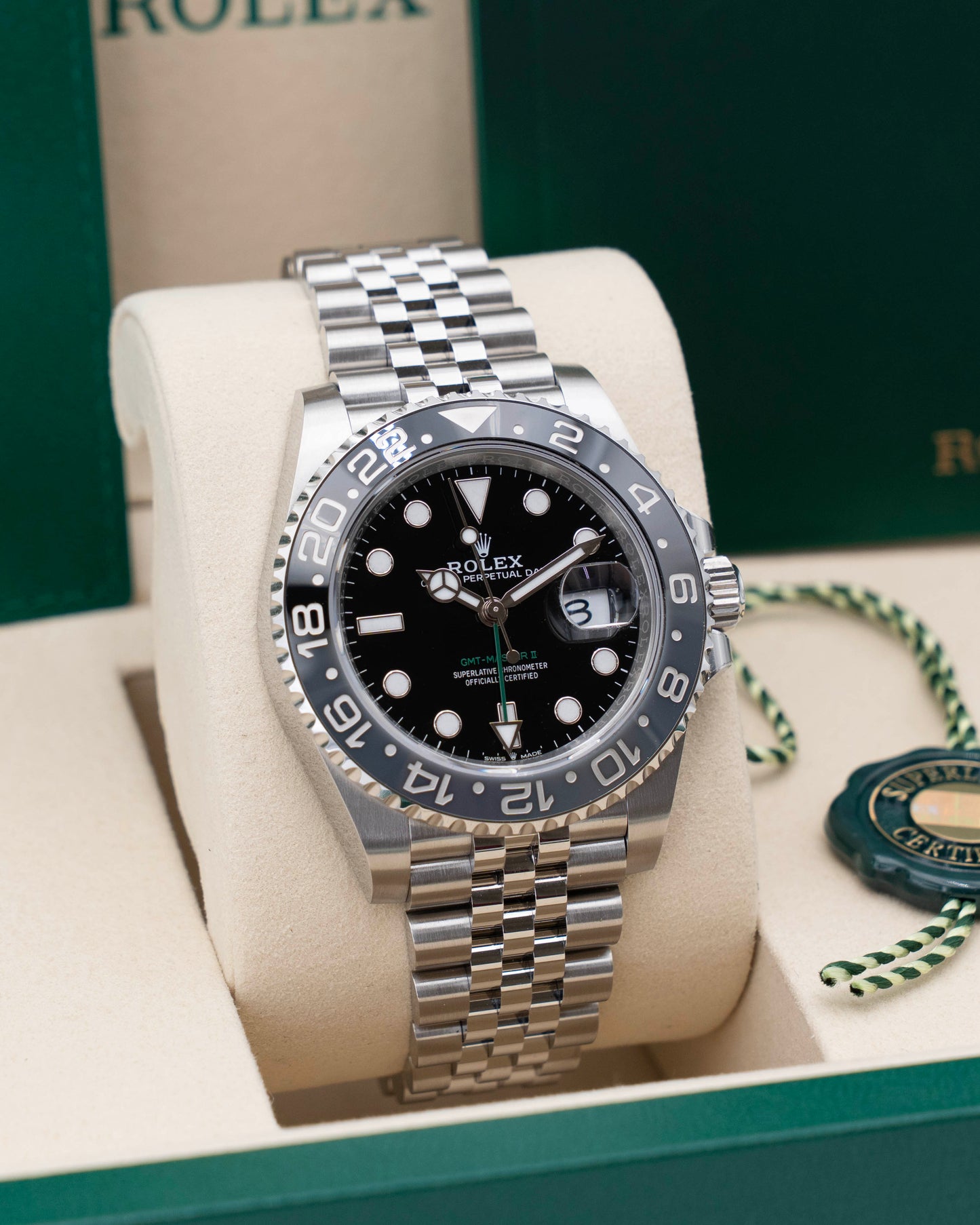 UNWORN Rolex GMT Master II 40mm 126710GRNR Bruce Wayne Jubilee 2026