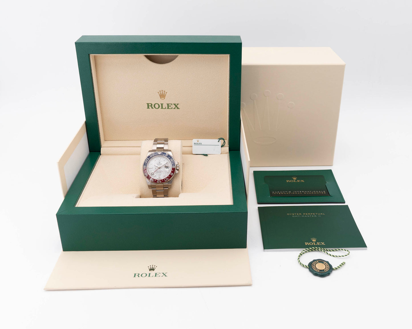 Rolex GMT Master II 40mm 126719BLRO White Gold Pepsi Meteorite Dial 2023