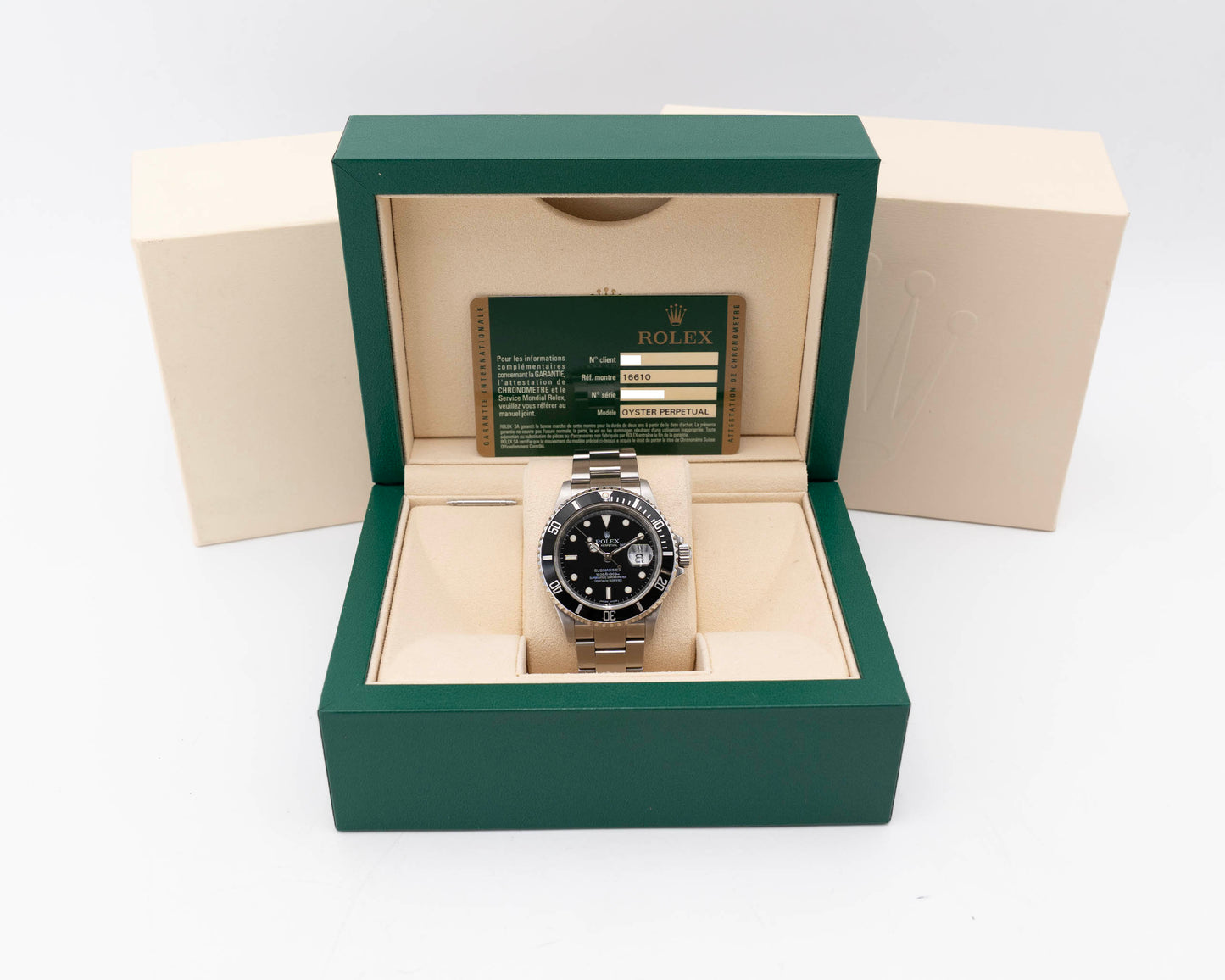 Rolex Submariner Date 40mm 16610 Black Aluminum 2009