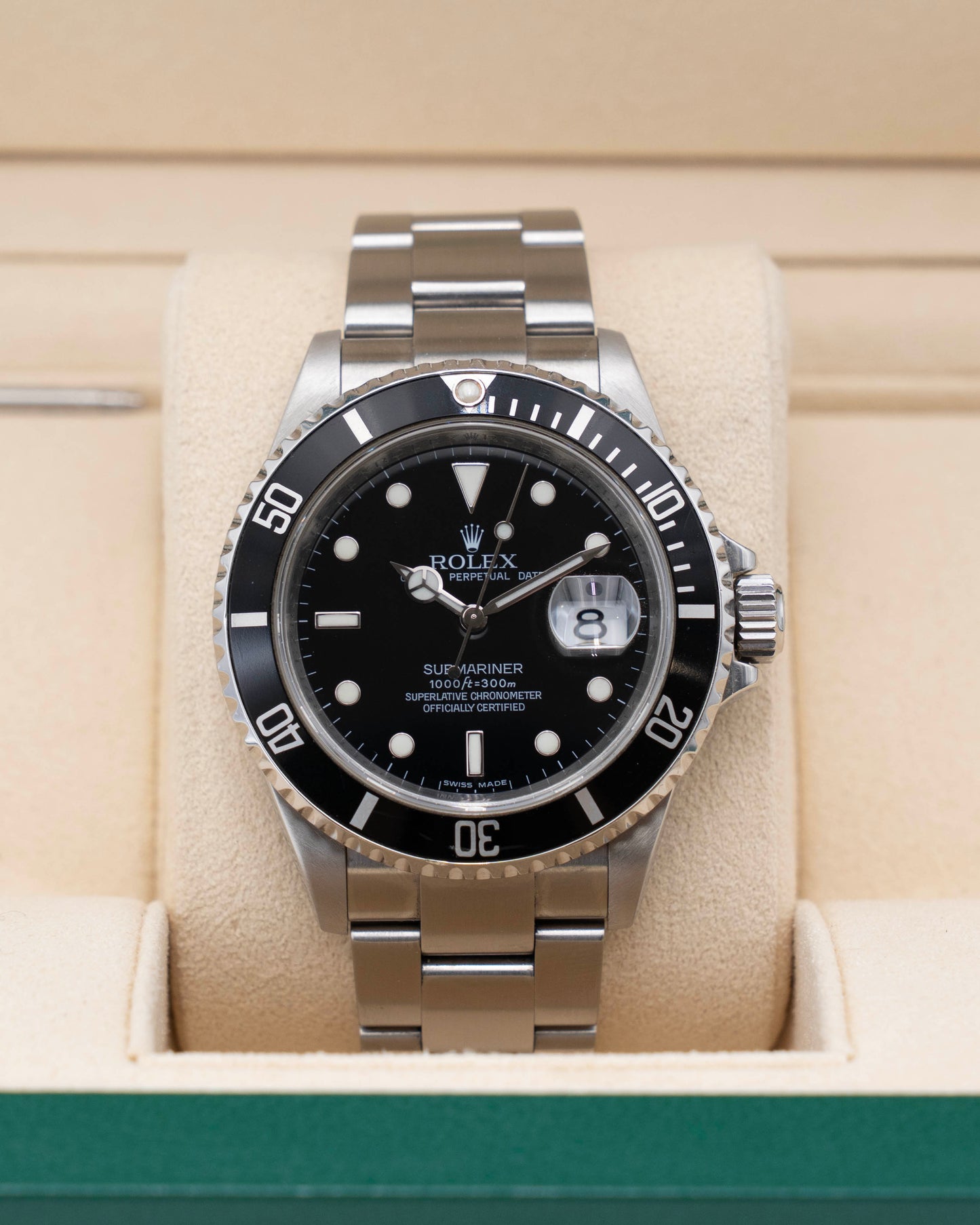 Rolex Submariner Date 40mm 16610 Black Aluminum 2009