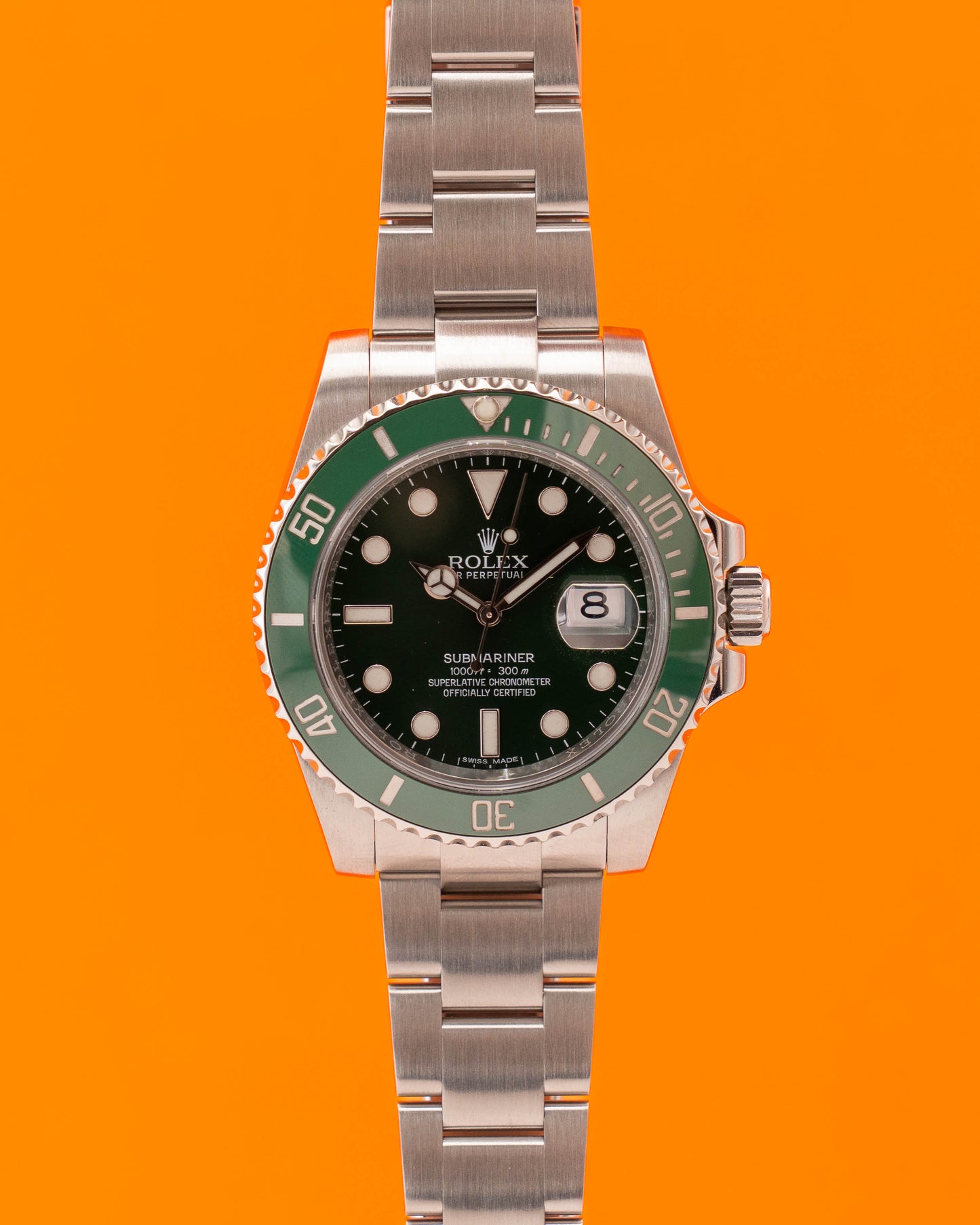 Rolex Submariner 40mm 116610LV Green Ceramic Hulk 2016