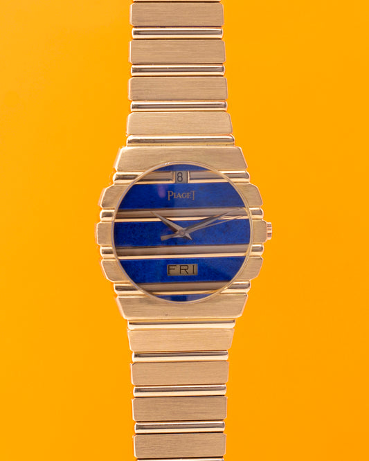 Lapis dial - Piaget classic polo 15562c701 32mm x 36mm 18K Gold  (410353)