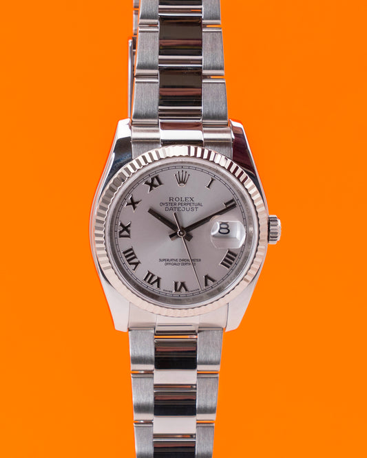 Rolex Datejust 36mm 116234 Silver Roman Dial Stainless Steel