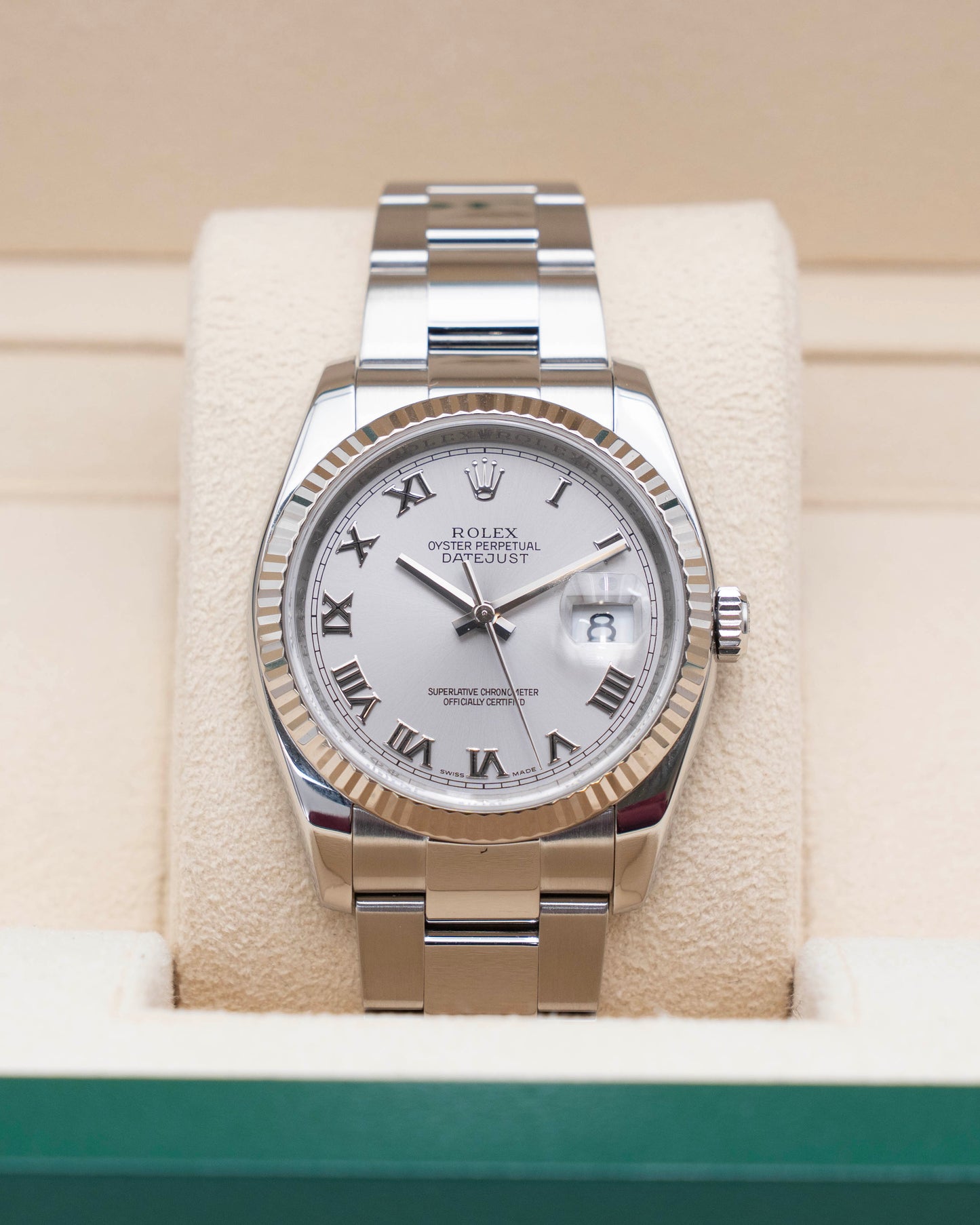 Rolex Datejust 36mm 116234 Silver Roman Dial Stainless Steel