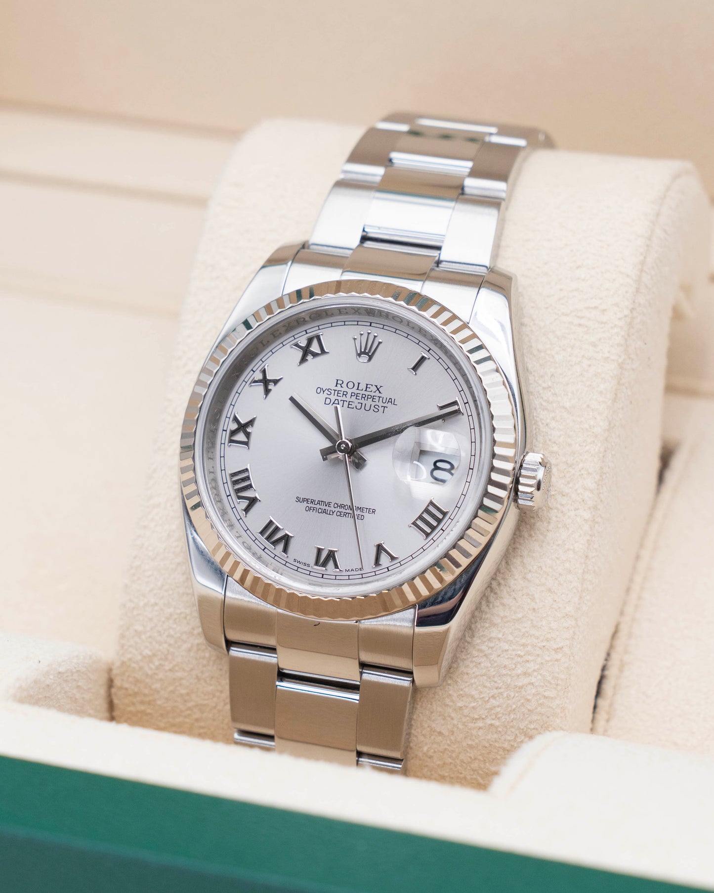 Rolex Datejust 36mm 116234 Silver Roman Dial Stainless Steel