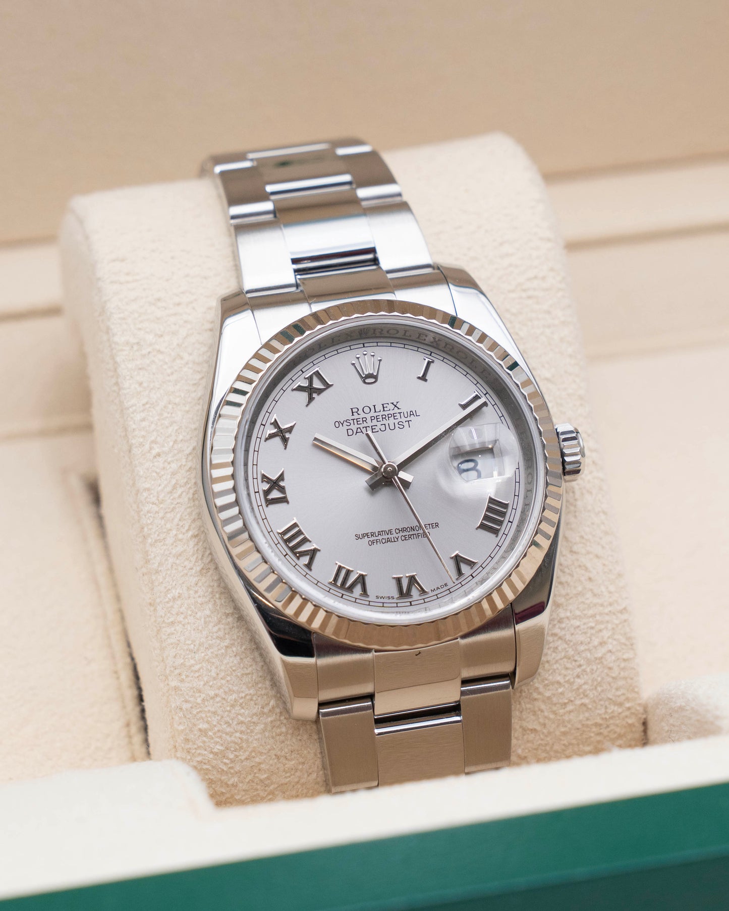 Rolex Datejust 36mm 116234 Silver Roman Dial Stainless Steel