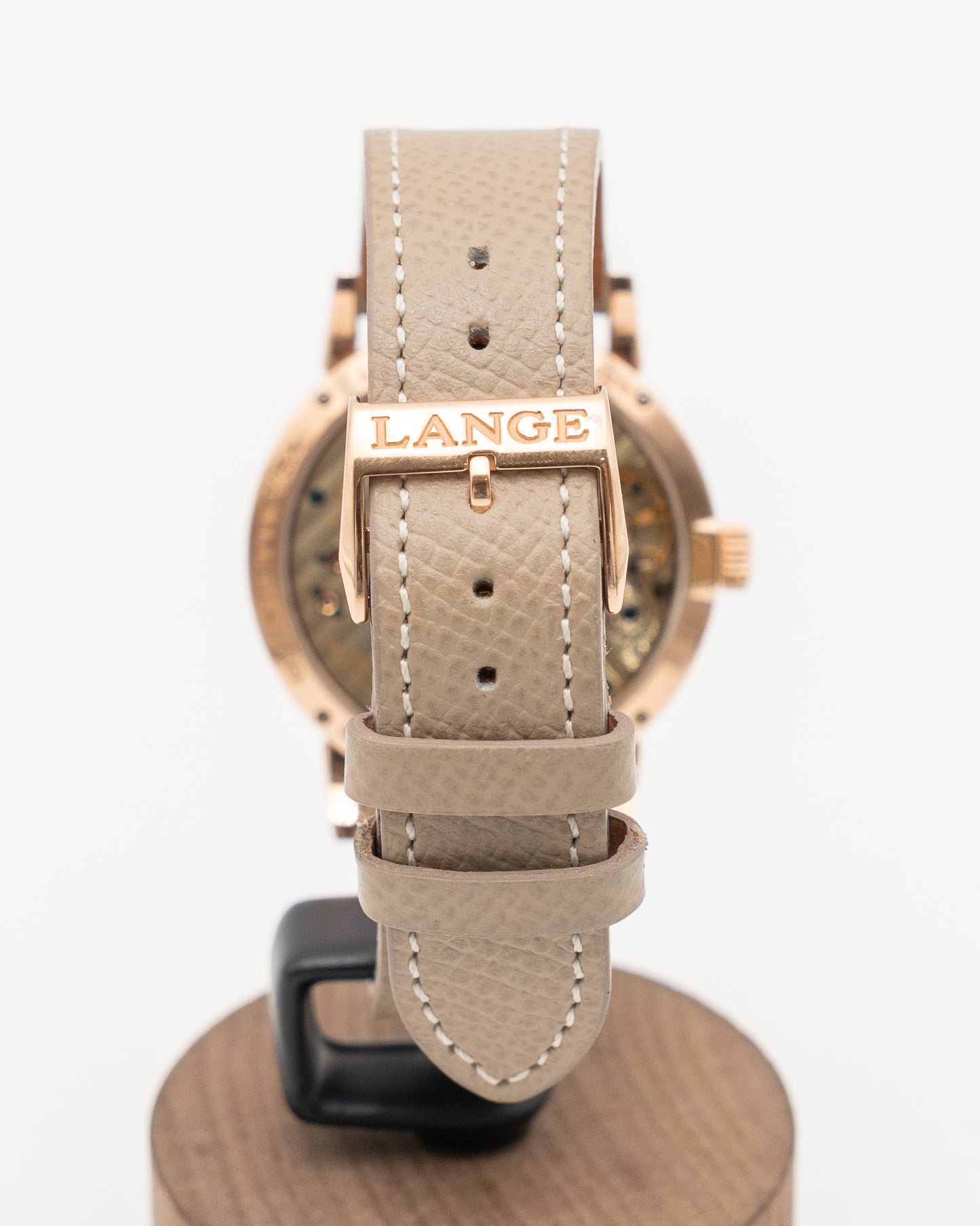 A. Lange & Söhne 36.8mm 182.030 Rose Gold White Dial Moonphase Little Lange 1
