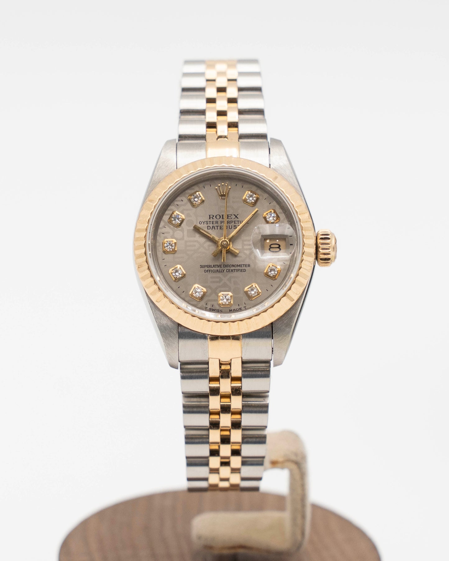 Rolex Datejust 26mm 69173 Two tone Gold Diamond dial X serial (1991)