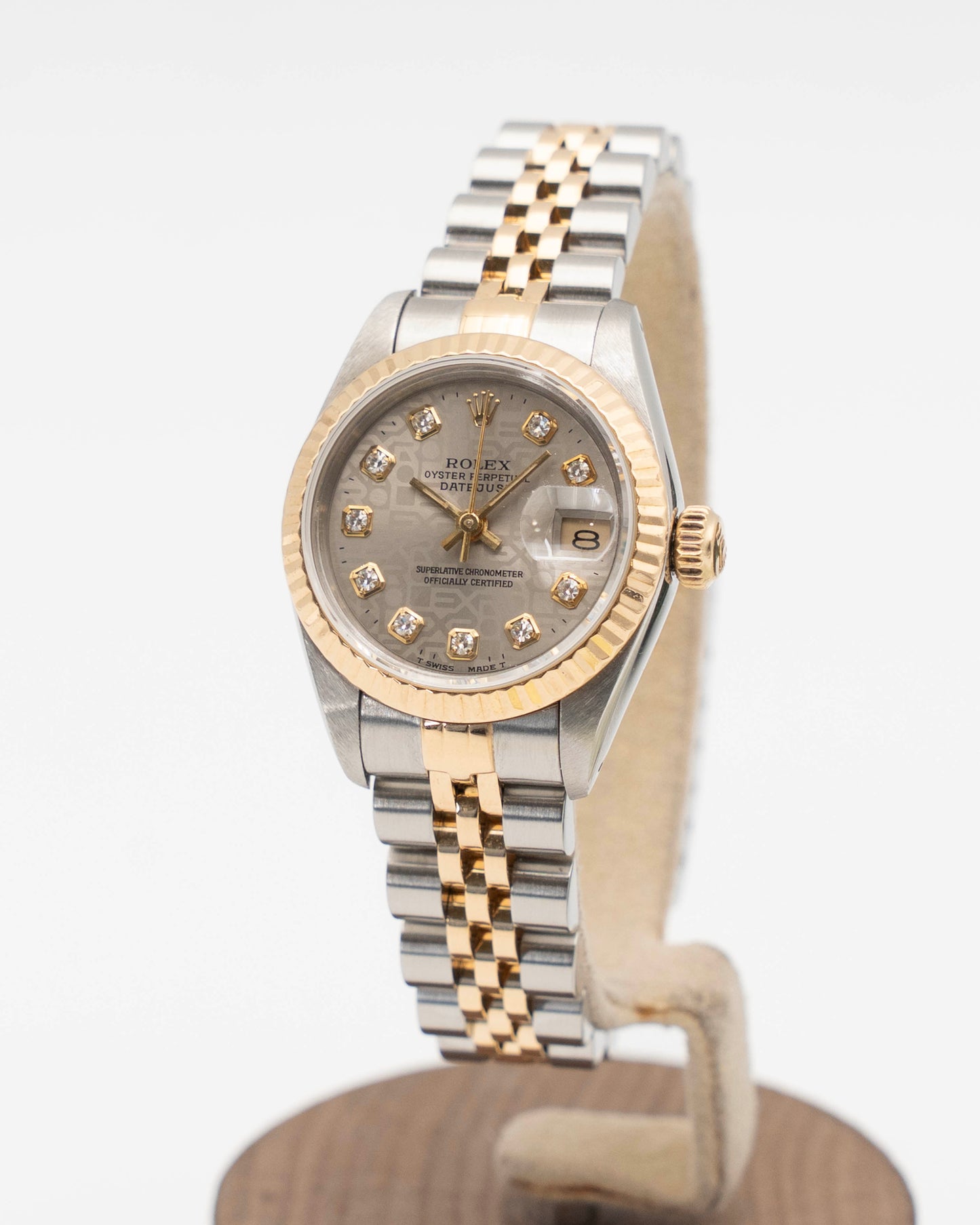 Rolex Datejust 26mm 69173 Two tone Gold Diamond dial X serial (1991)