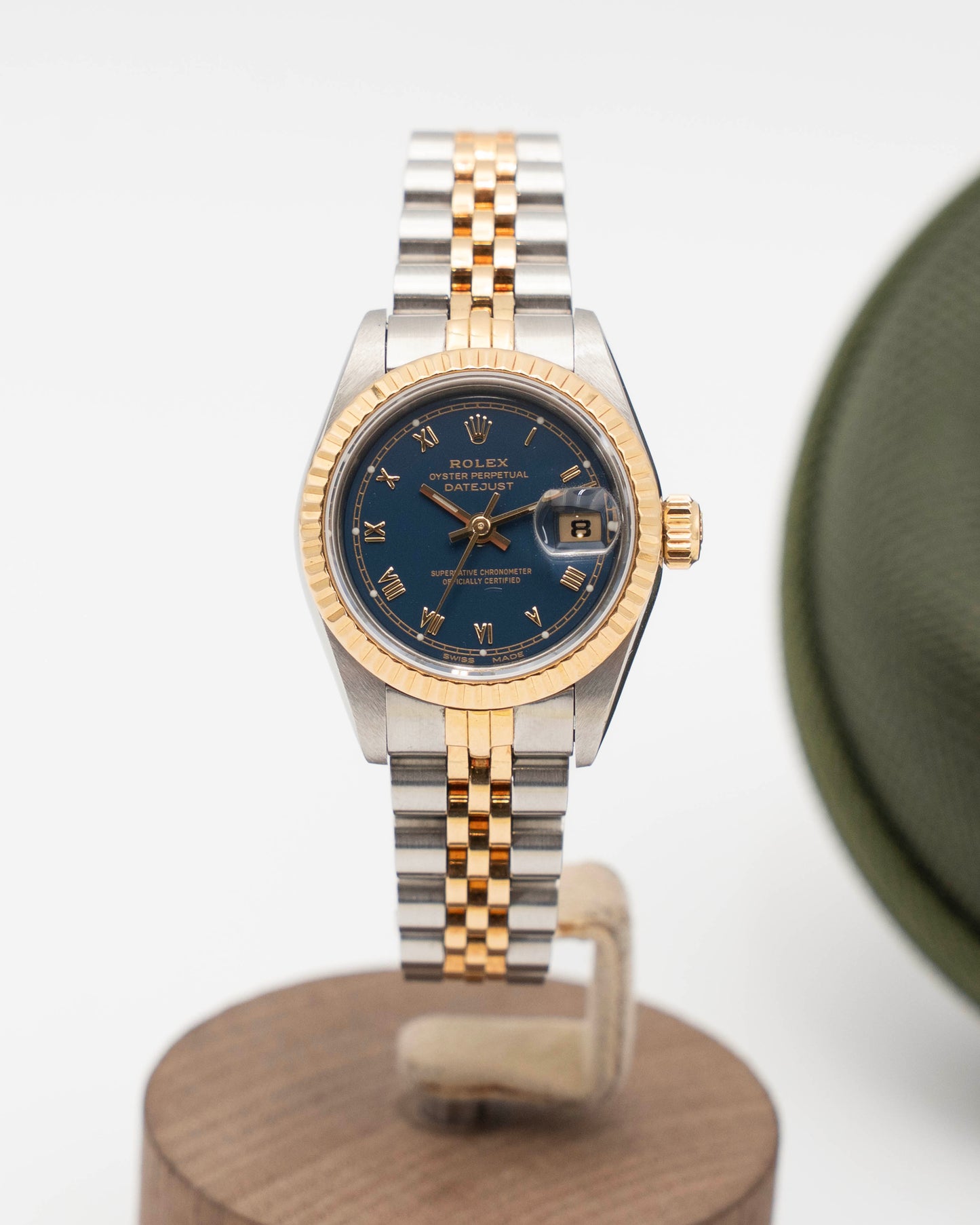 Rolex Datejust 26MM 69173 Blue Roman with paper and receipt 1986