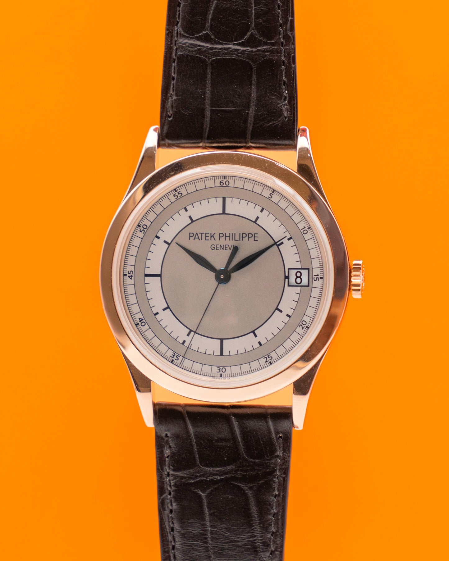 Patek Philippe Calatrava 5296R-001 39mm Scientific Rose gold / Silver 2016