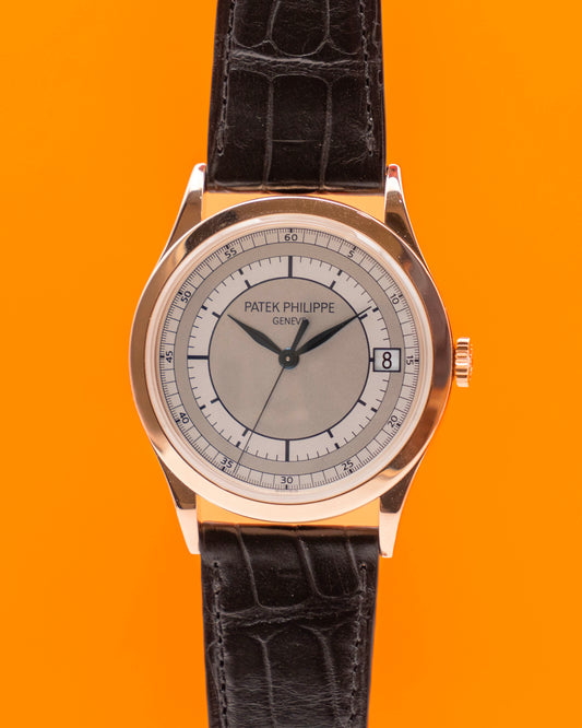 Patek Philippe Calatrava 5296R-001 39mm Scientific Rose gold / Silver 2016