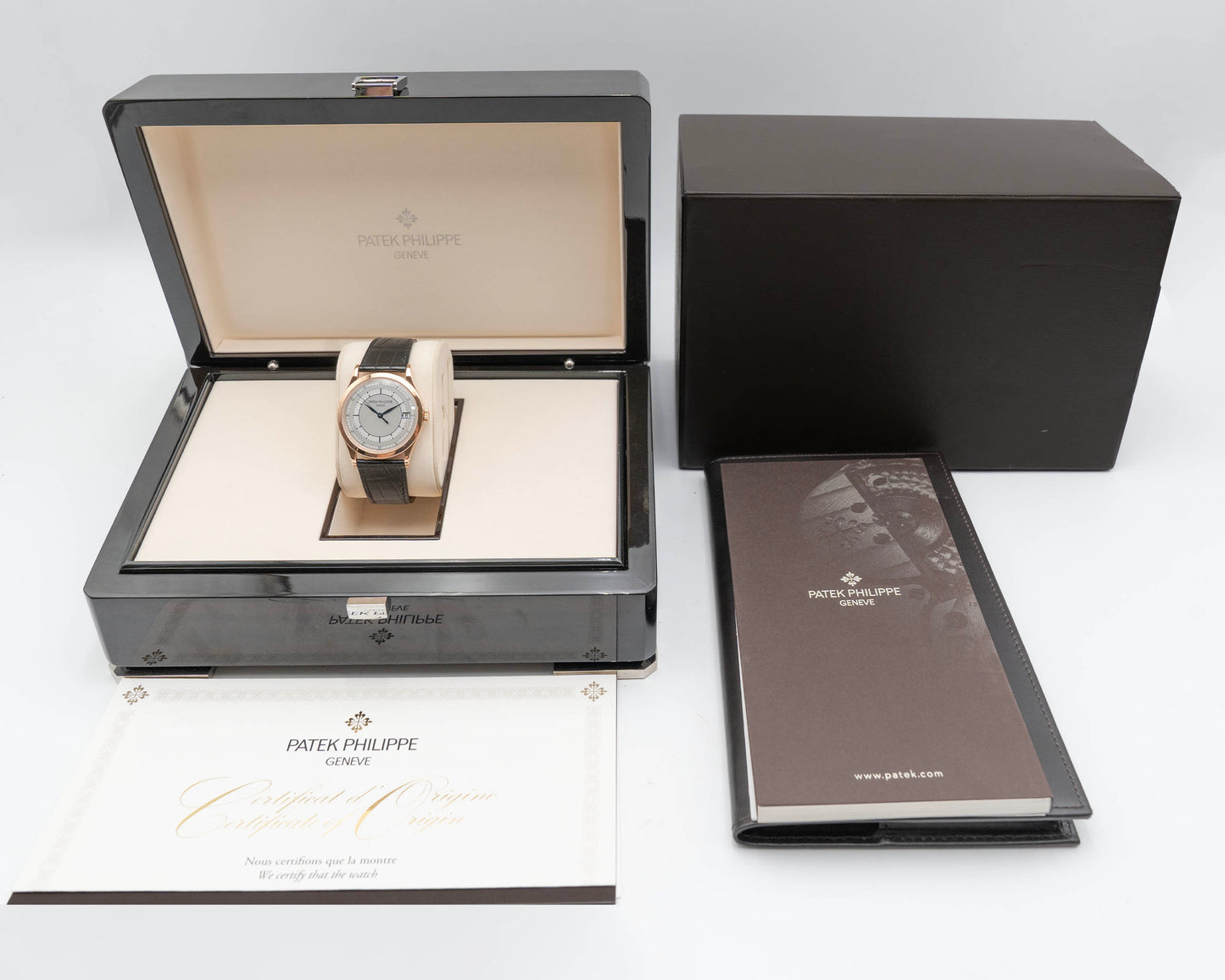 Patek Philippe Calatrava 5296R-001 39mm Scientific Rose gold / Silver 2016