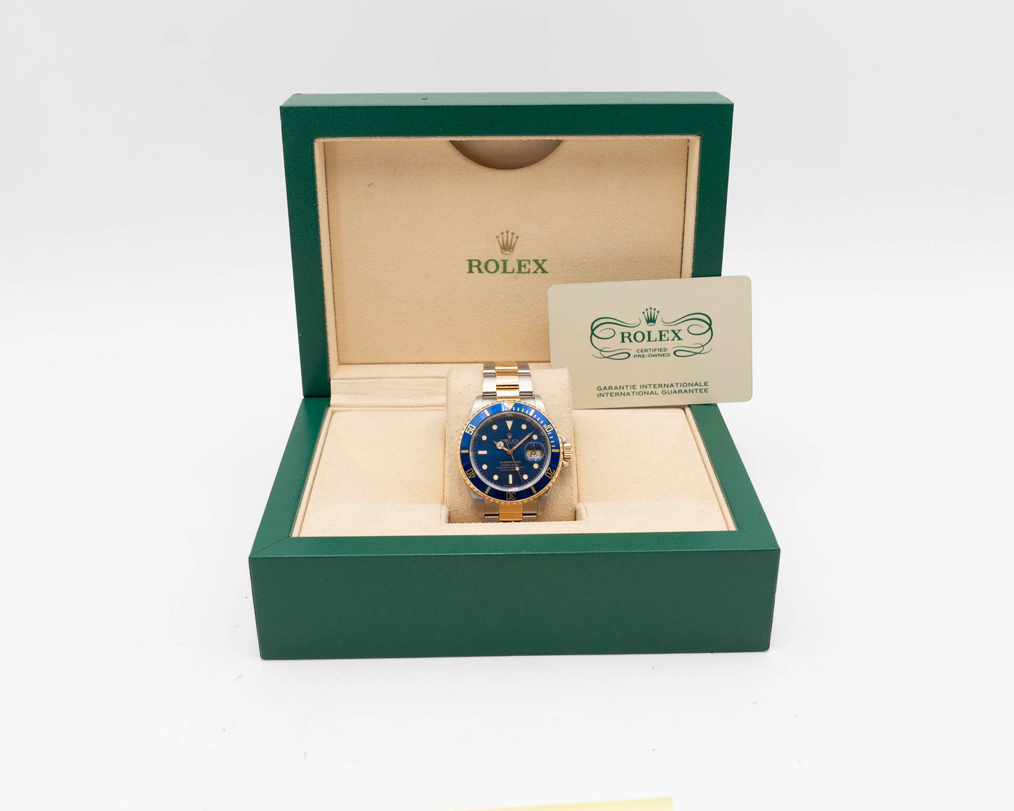 2026 CPO Rolex Submariner Date 40mm 16613LB Bluesy Aluminum Holes Case