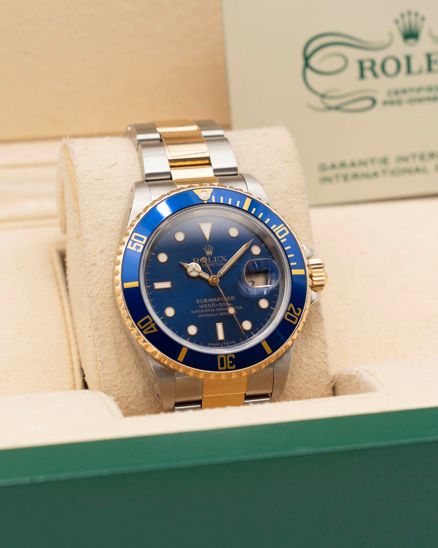 2026 CPO Rolex Submariner Date 40mm 16613LB Bluesy Aluminum Holes Case