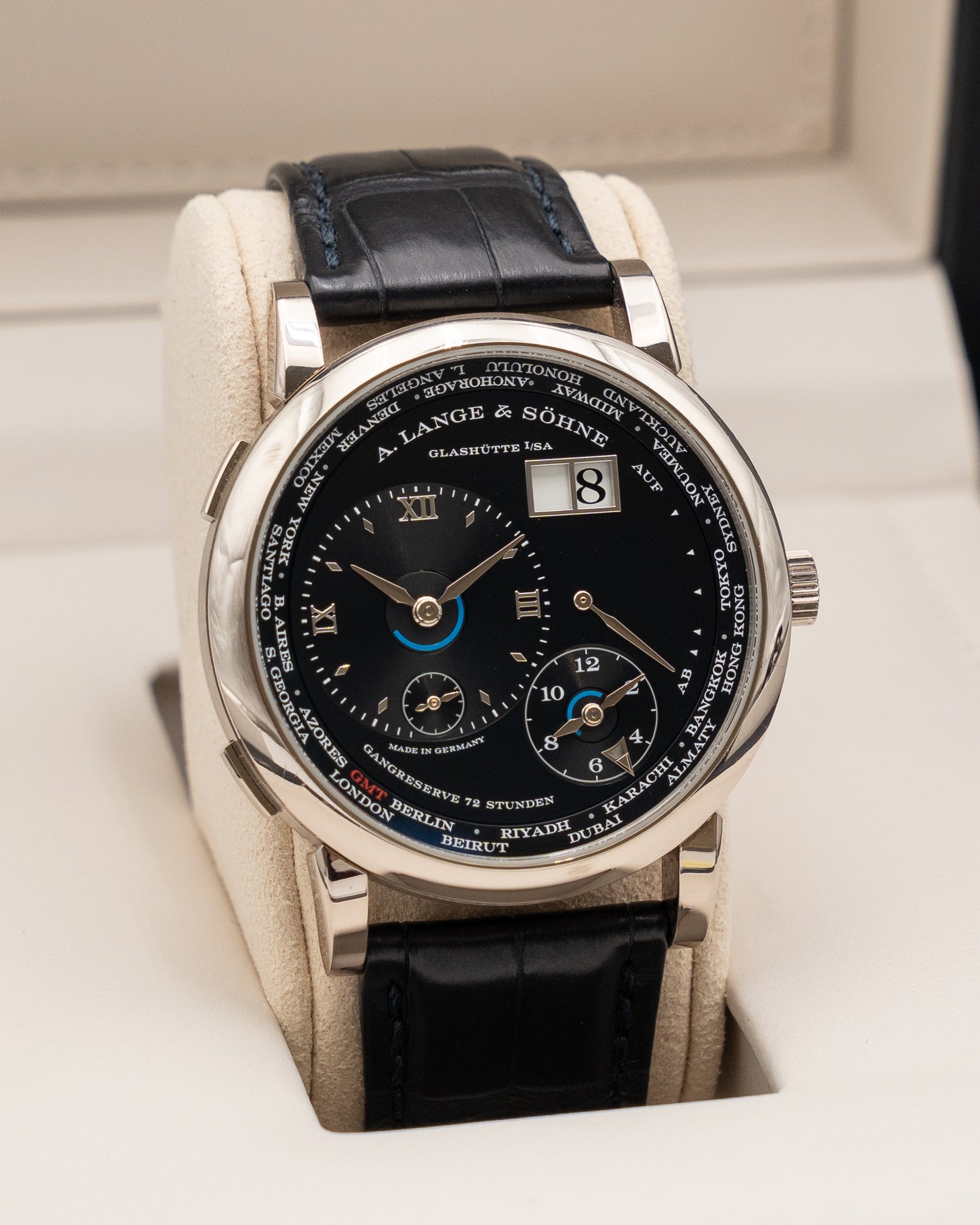 A. Lange & Söhne Lange 1 Time Zone 41.9mm 136.029 White Gold World Timer 2023