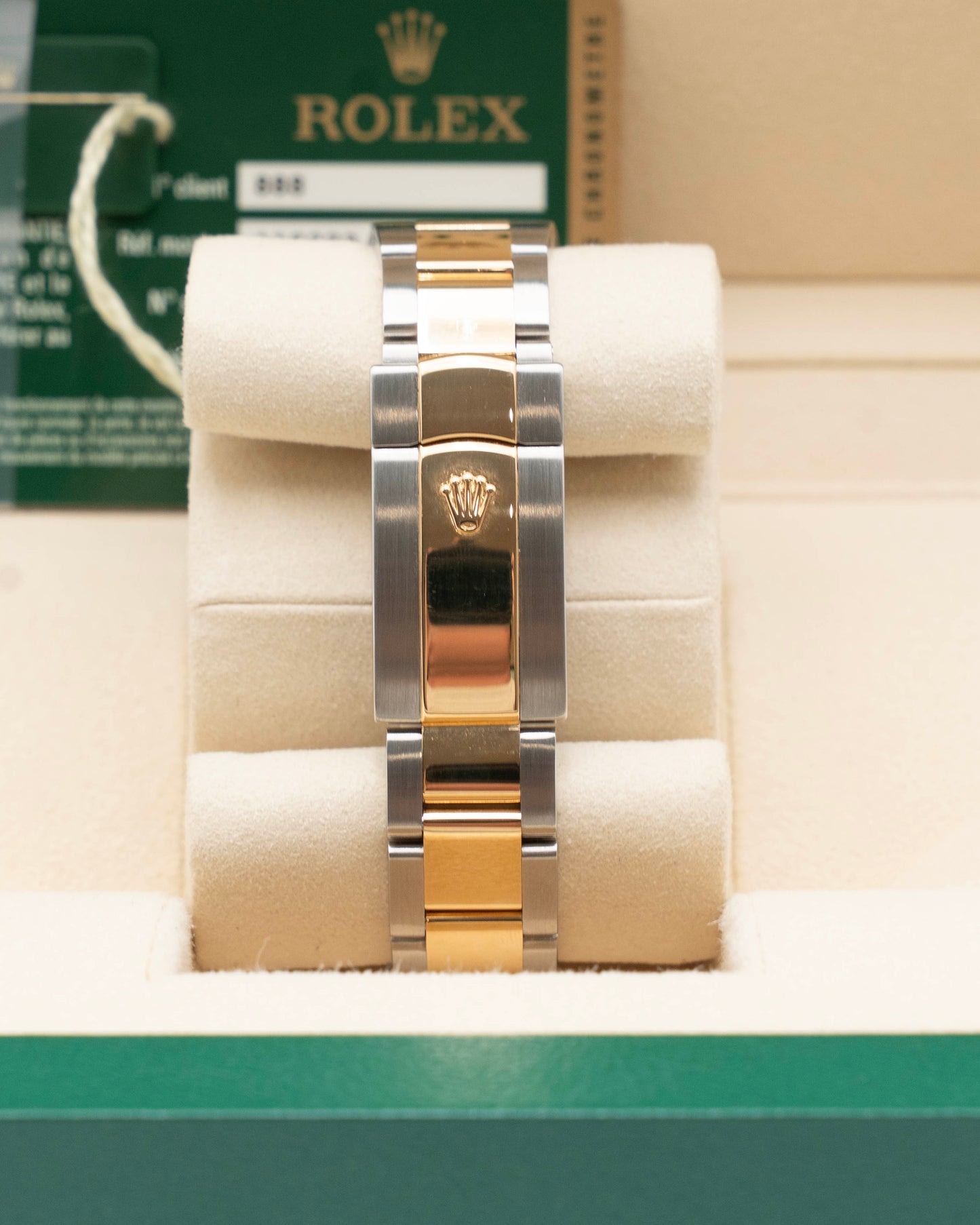 Rolex Datejust II 41mm 116333 Champagne Diamond Dial Two Tone Yellow Gold