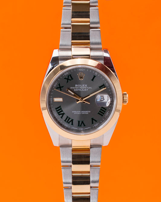 Rolex Datejust 41mm 126303 Two Tone Yellow Gold Wimbledon Dial 2018