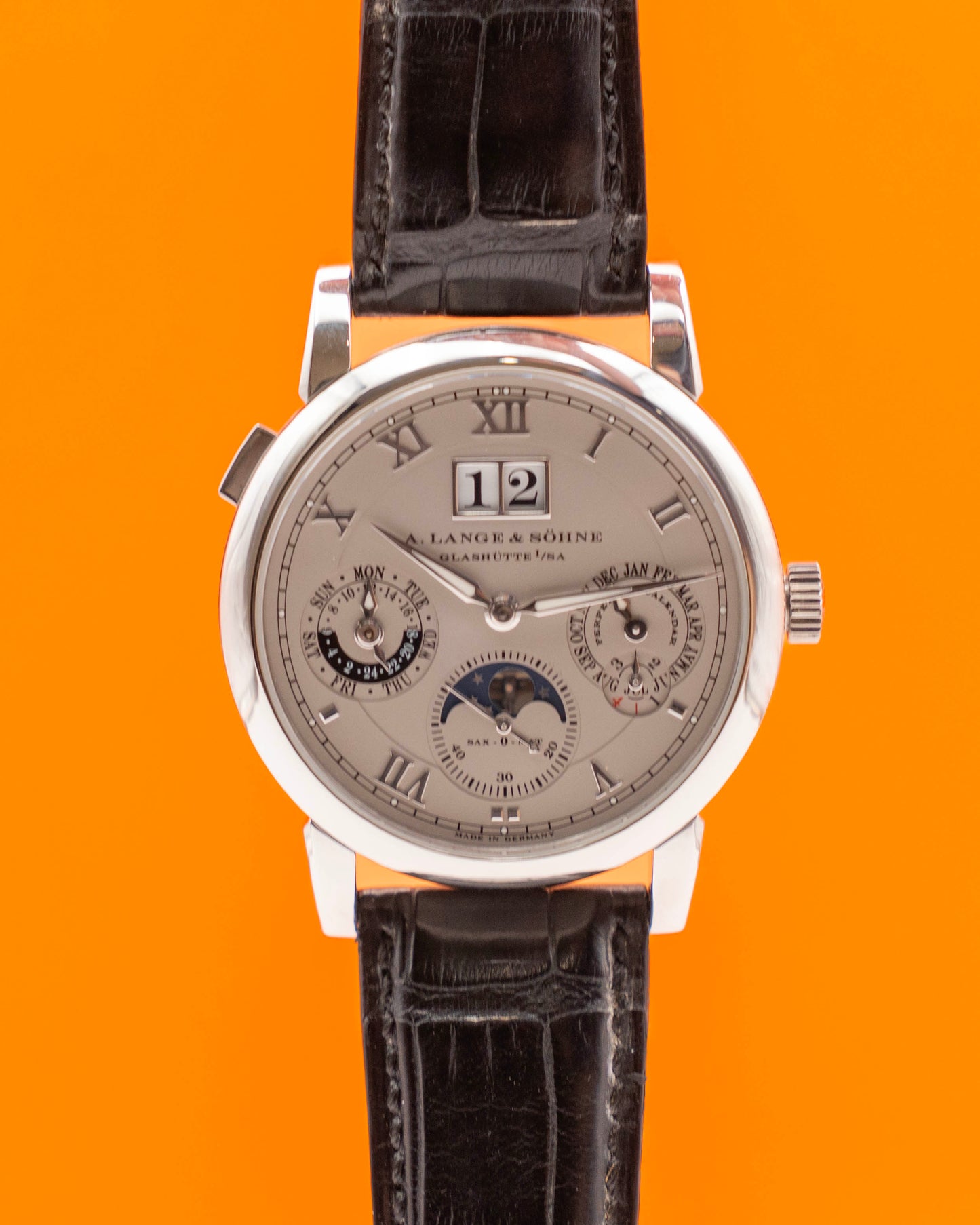 A. Lange & Söhne Langematik Perpetual 38.5mm 310.025E Platinum Rhodium Dial
